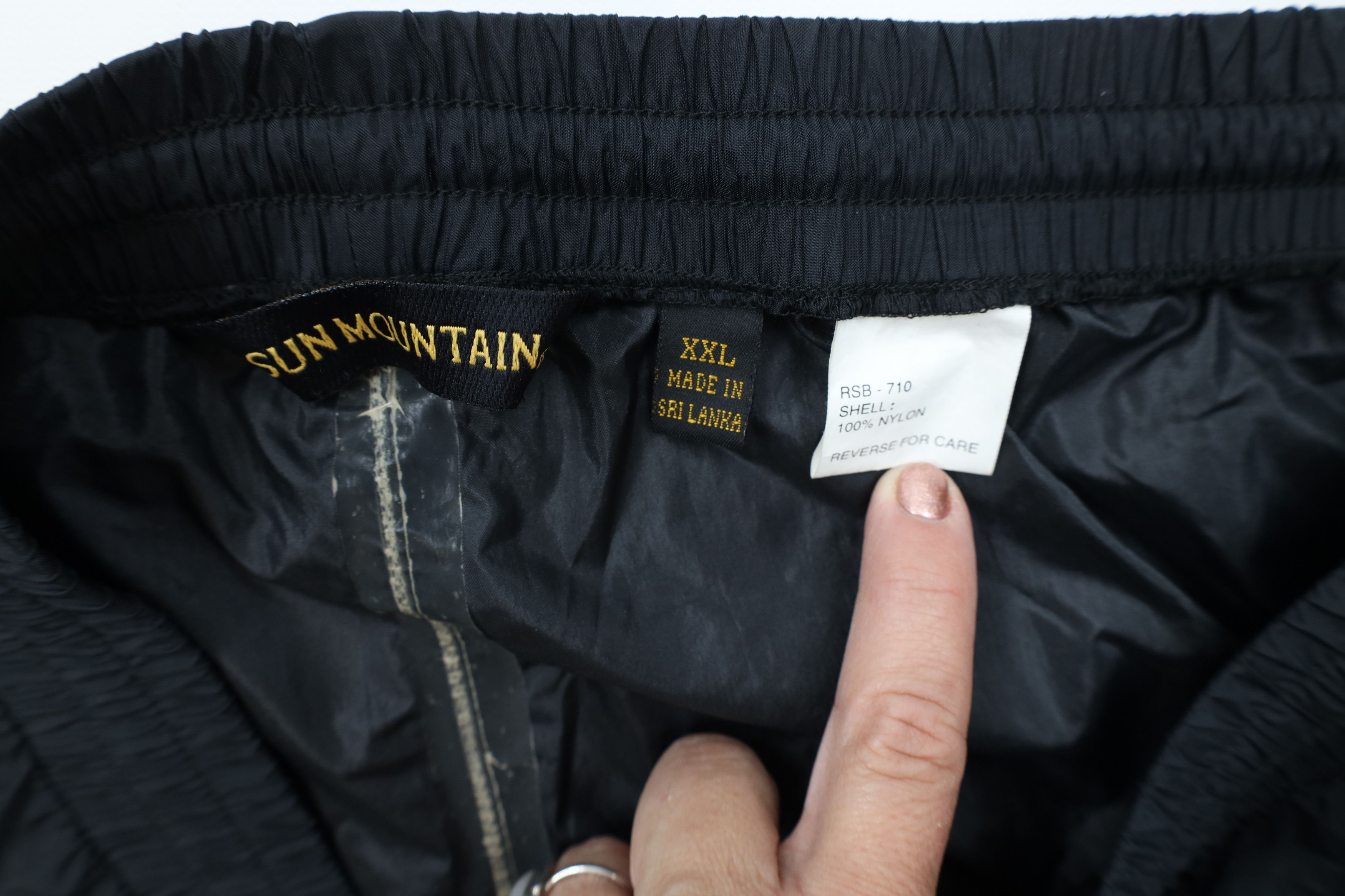 Vintage Vintage 90s Streetwear Windbreaker Rain Pants Black Nylon Size US 40 / EU 56 - 8 Thumbnail