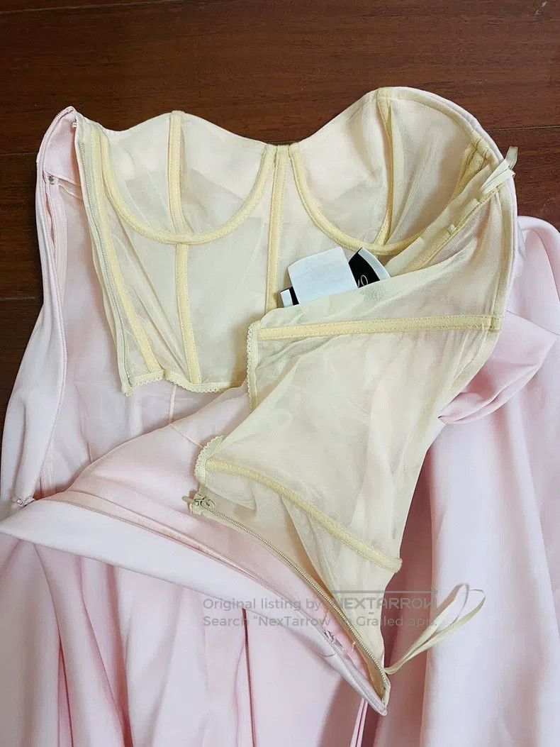 Valentino Valentino Pink bandeau flower bud bow dress Size S / US 4 / IT 40 - 4 Thumbnail