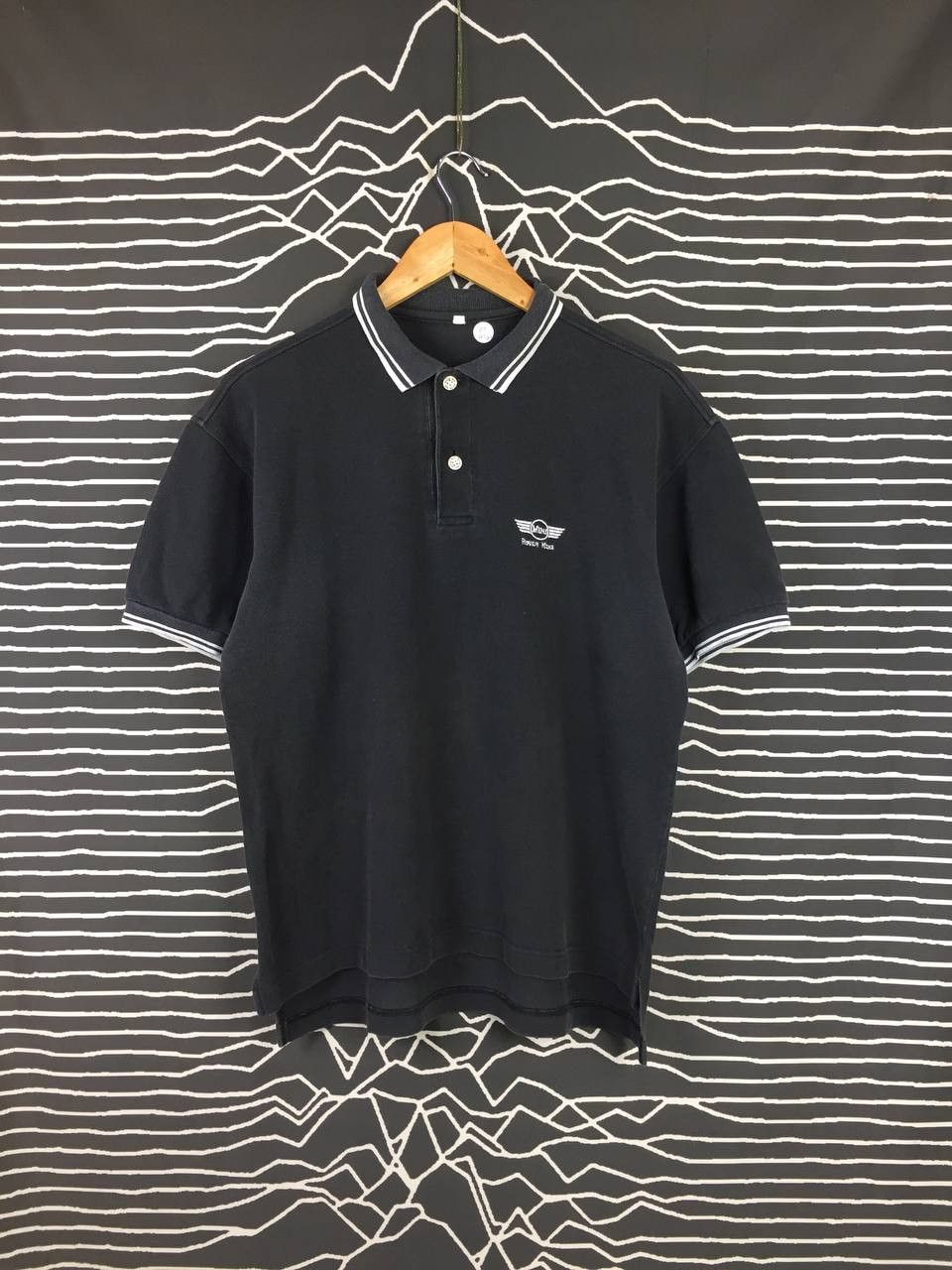 Japanese Brand Mini Rover Mini Embroidered Logo Ringer Polo Tee Size US L / EU 52-54 / 3 - 1 Thumbnail