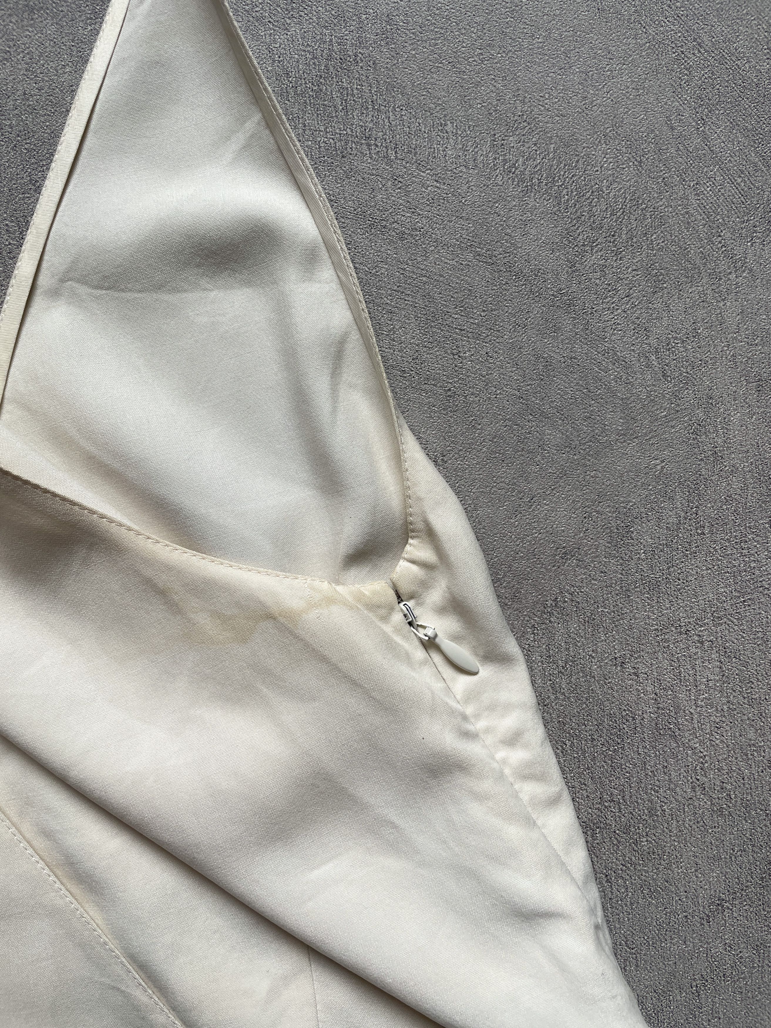 Prada Prada SS 2011 off white cream silk midi dress Size M / US 6-8 / IT 42-44 - 7 Thumbnail