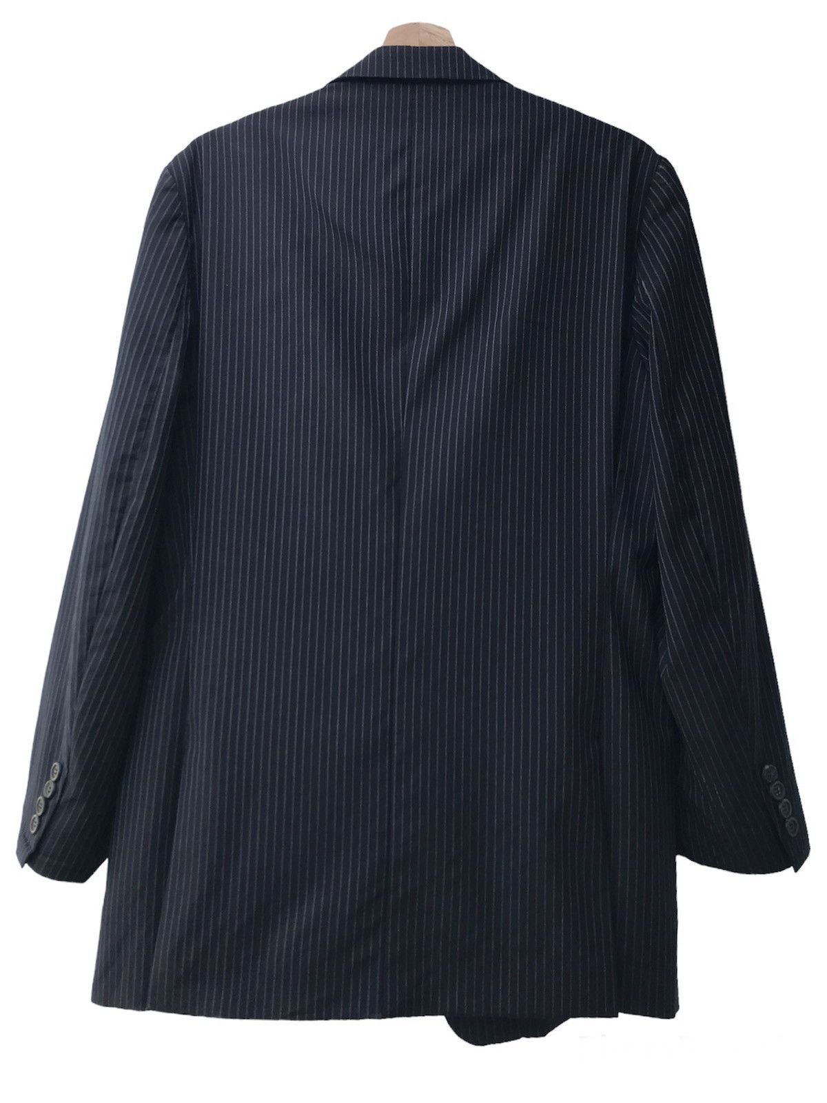 Versace Versace Striped Wool Blazer Suit Made in Italy Size US L / EU 52-54 / 3 - 6 Thumbnail