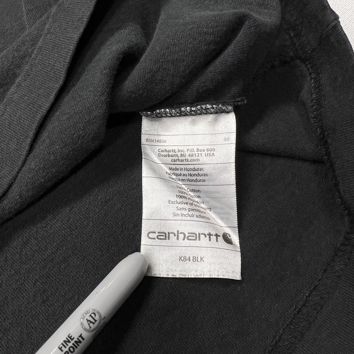 Carhartt × Vintage Carhartt Tee Shirt Black Original Fit Pocket Button Workwear Size US XL / EU 56 / 4 - 10 Thumbnail