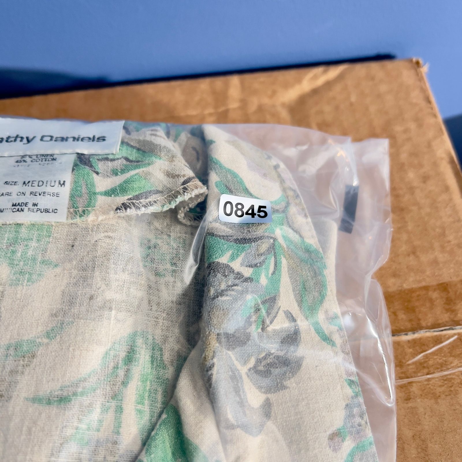 Other Cathy Daniels Jacket Smock Womans Medium Linen Blend Floral Size M / US 6-8 / IT 42-44 - 9 Thumbnail