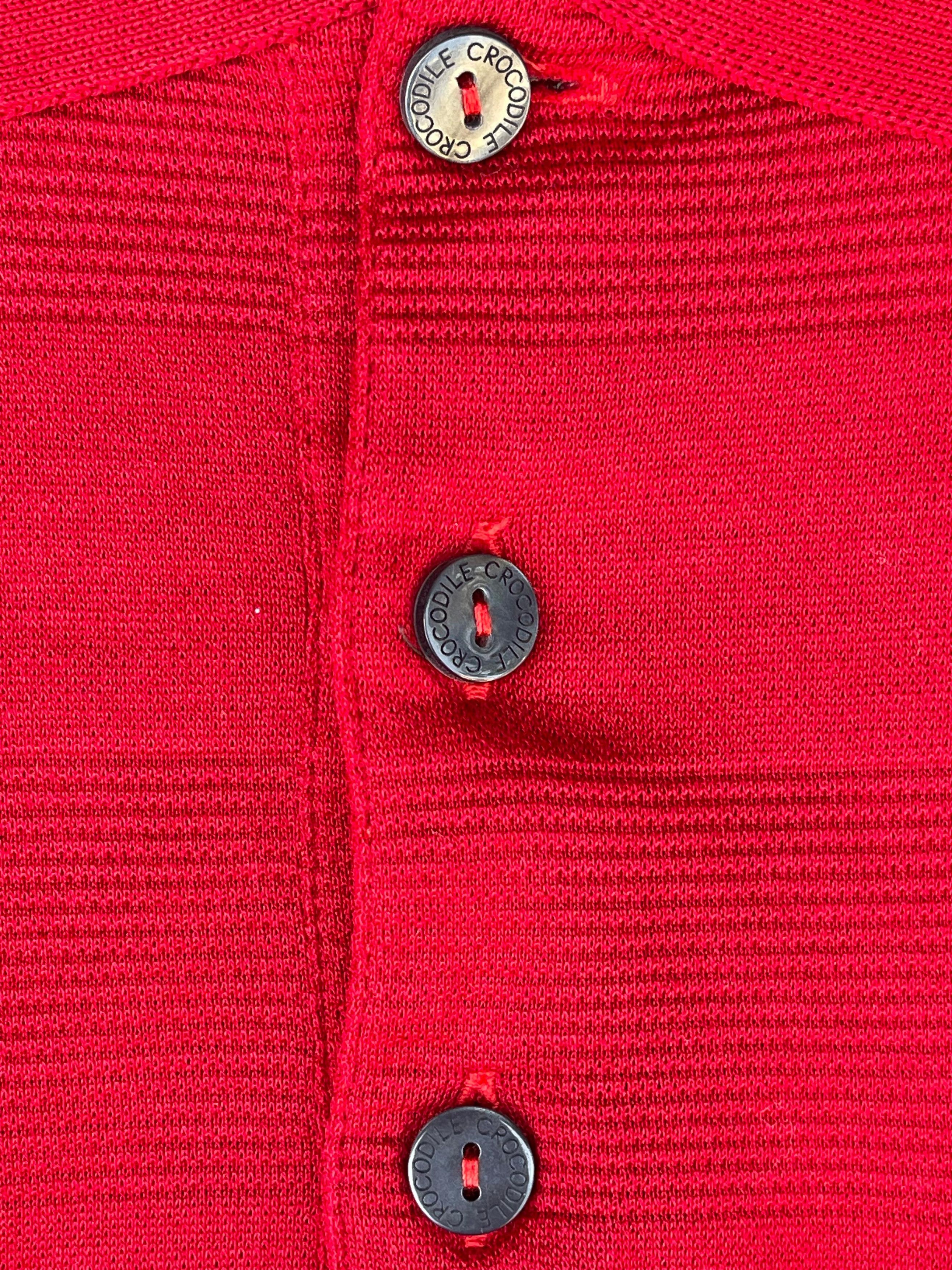 Lacoste × Polo Ralph Lauren × U.S. Polo Assn. Polo Shirt "Crocodile" Red Size L Size US L / EU 52-54 / 3 - 4 Thumbnail
