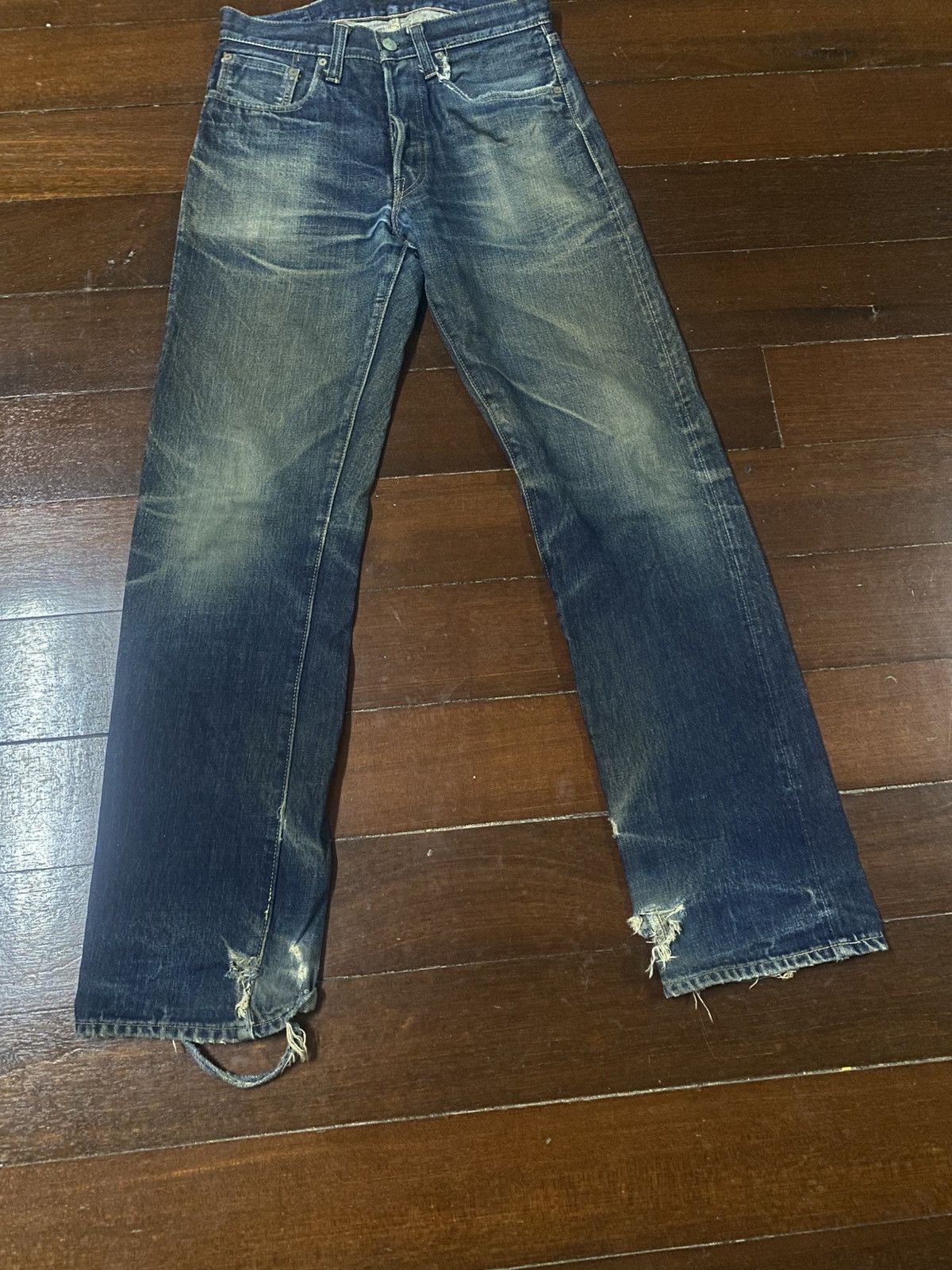 Sugar Cane Vintage Sugar cane 1947 distressed mud wash rusty jeans Size US 31 - 5 Thumbnail