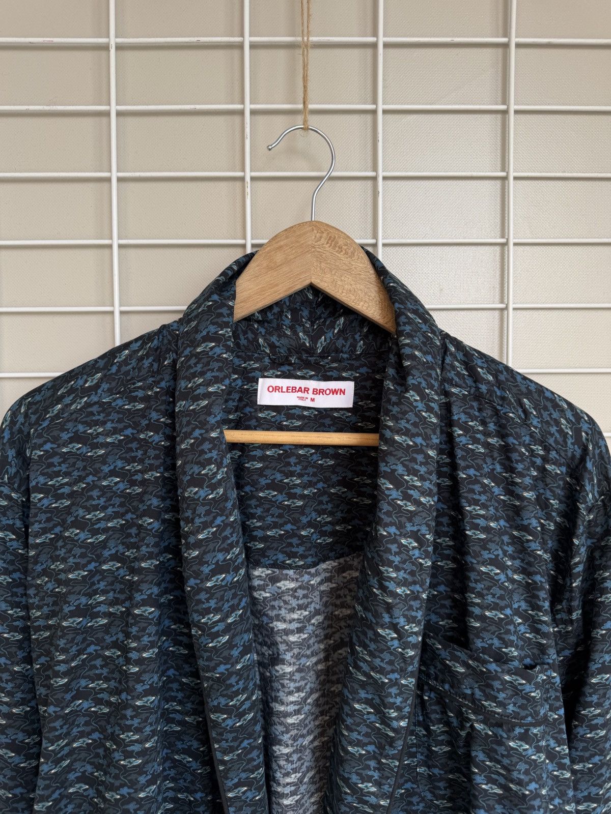 Orlebar Brown Orlebar Brown Lightweight Robe Mens Size M Geometric Print Size US M / EU 48-50 / 2 - 2 Thumbnail