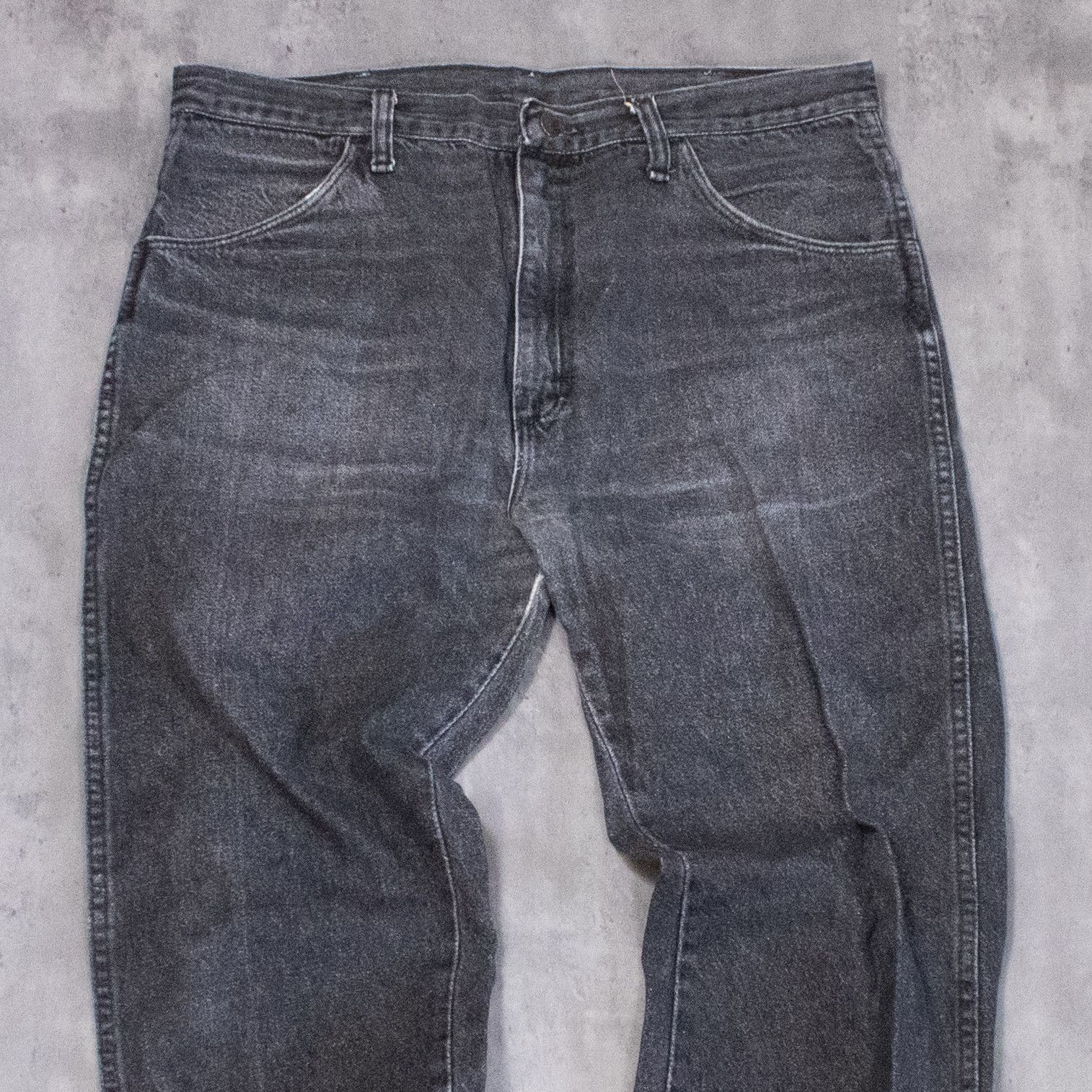 Rustler × Vintage Y2K 2000’s Rustler Faded Black Straight Legged Denim Pants Size US 35 - 5 Thumbnail