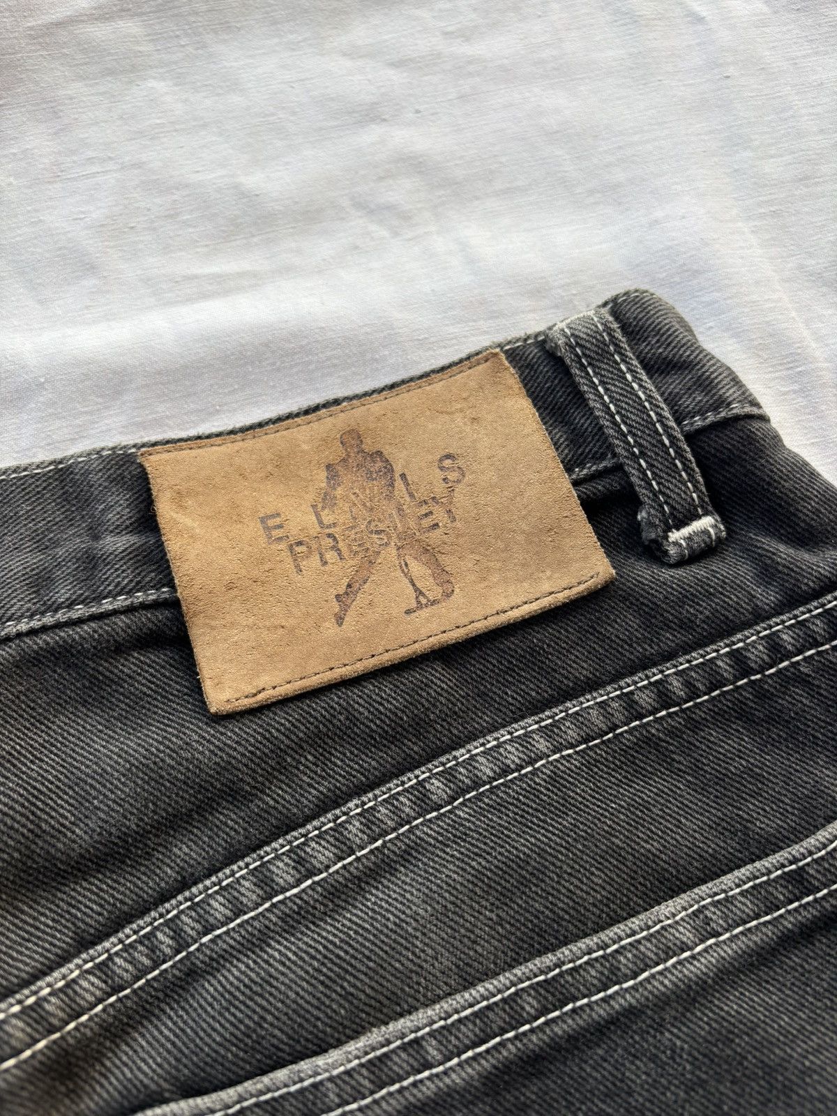 POST ARCHIVE FACTION (PAF) 🔥ELVIS PRESLEY LOOSE BLACK WIDE JEANS Size US 28 / EU 44 - 11 Thumbnail
