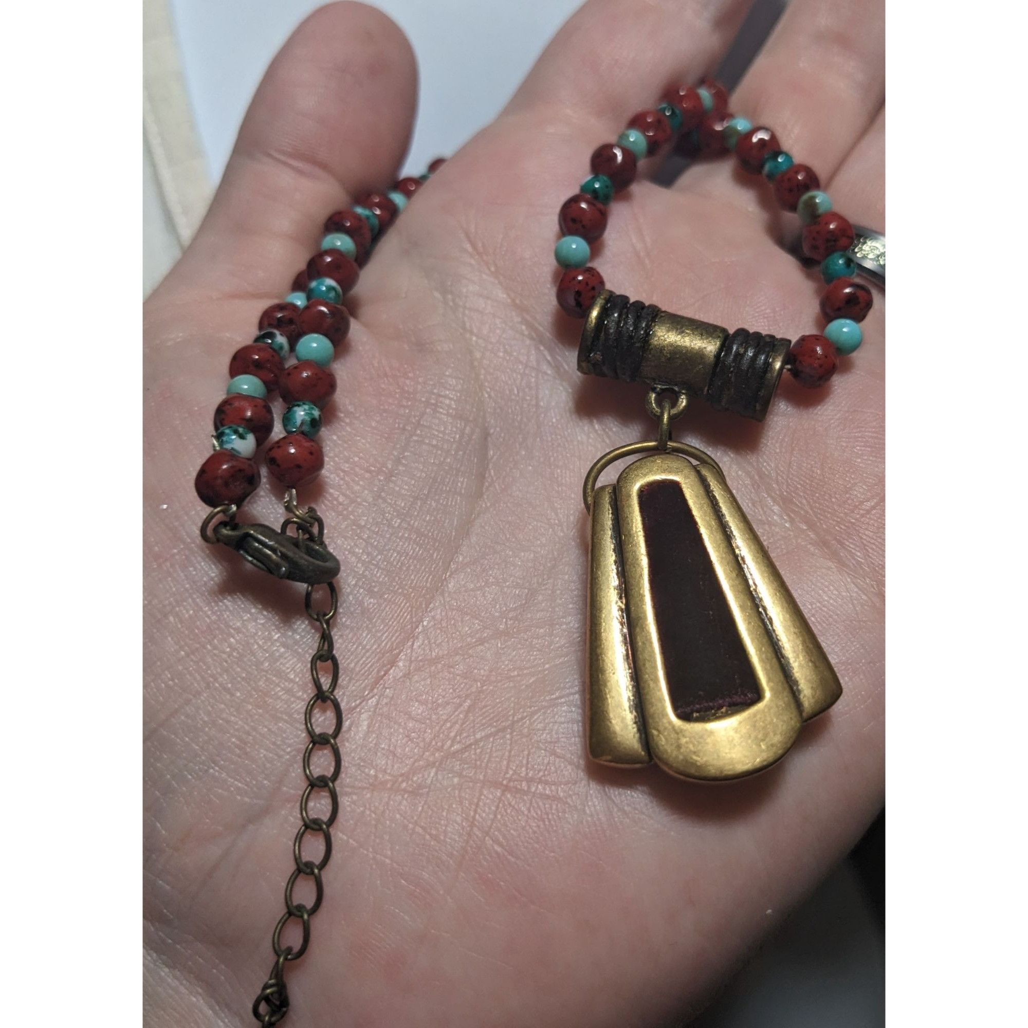 Chicos Chico's Vintage Velvet Beaded Pendant Necklace Size ONE SIZE - 9 Thumbnail