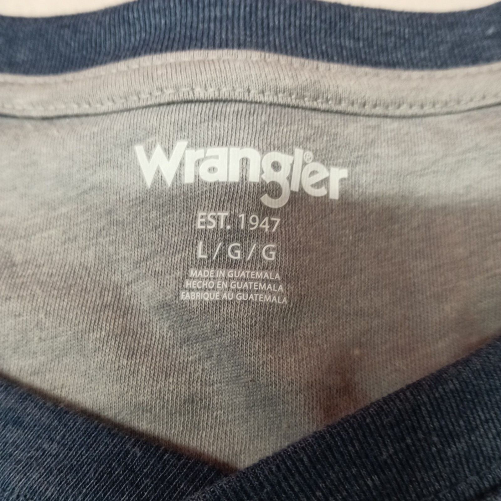 Wrangler Wrangler Henley Waffle Knit Thermal Shirt Men's L Large Blue Size US L / EU 52-54 / 3 - 4 Thumbnail