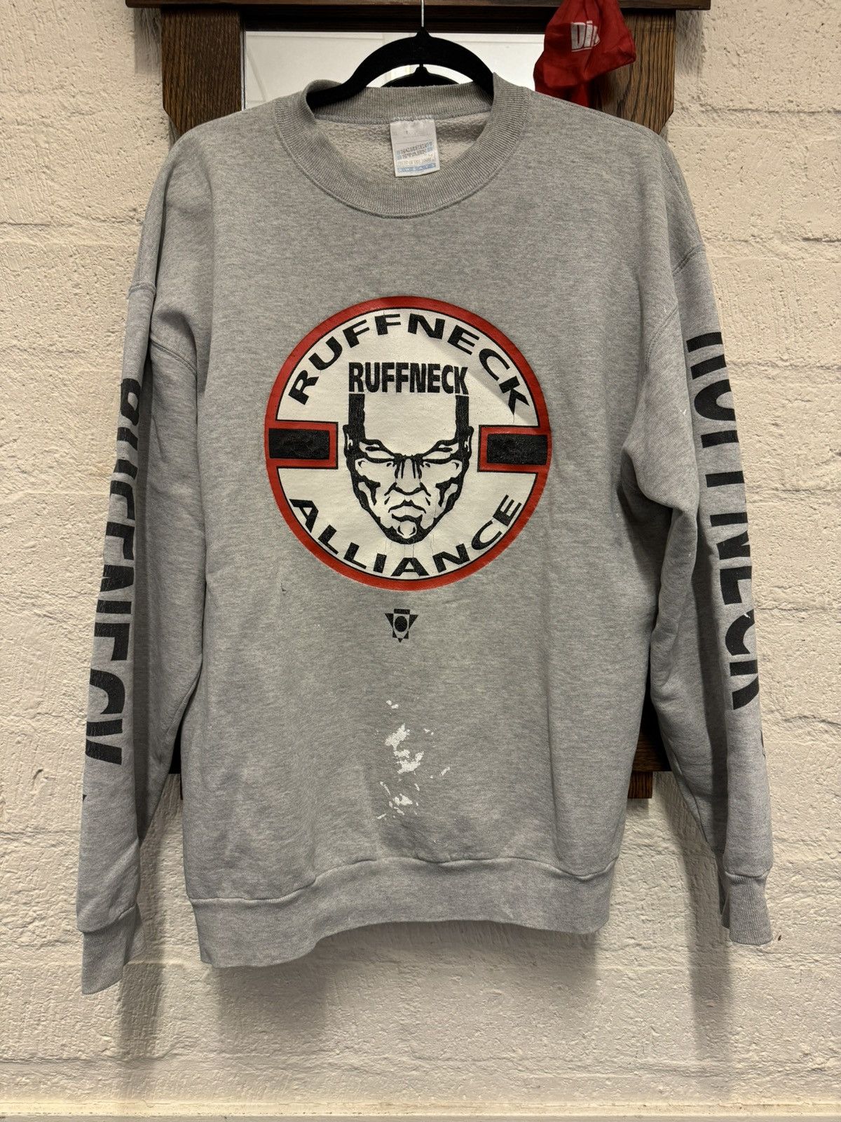 image of Thunderdome Dj Ruffneck 90's Rave Hardcore Sweatshirt in Grey, Men's (Size XL)