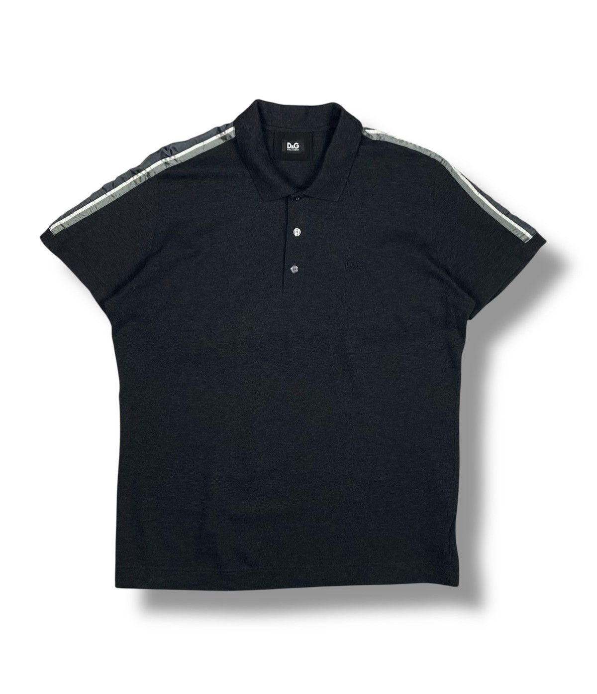 Dolce & Gabbana D&G Dolce & Gabbana Dark Gray Polo Shirt IT54 Size US L / EU 52-54 / 3 - 1 Thumbnail