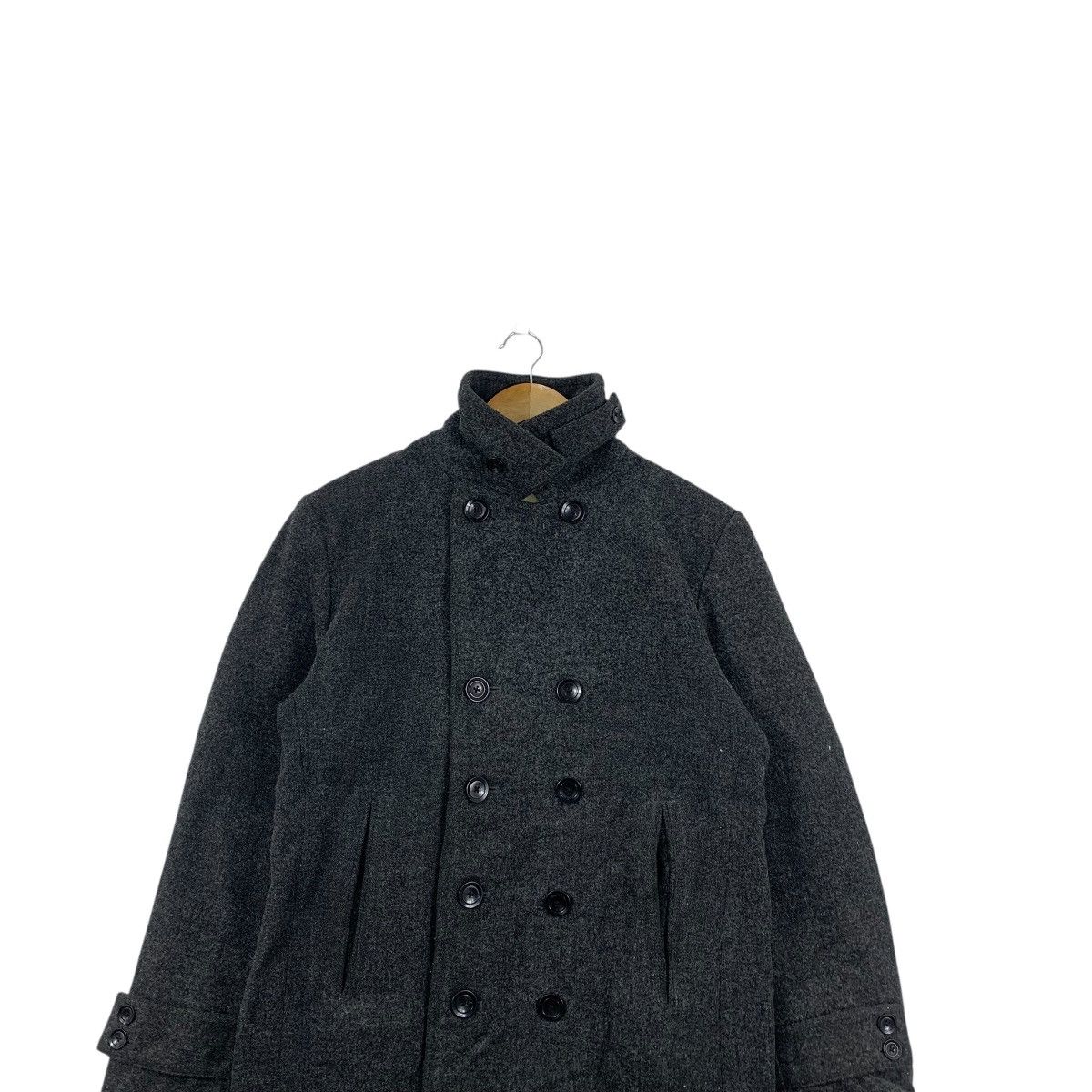 semanticdesign SEMANTIC DESIGN JAPAN Double Breasted Pea Coat Chore Jacket Size US L / EU 52-54 / 3 - 2 Thumbnail