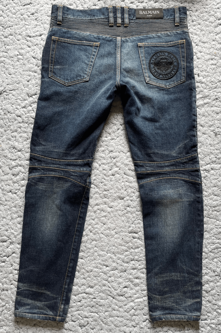 Balmain balmain men's biker jeans size 31 Size US 31 - 6 Thumbnail