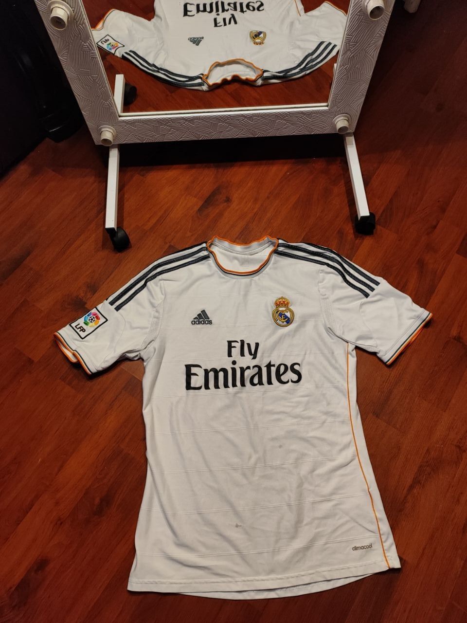 Pre-owned Adidas X Real Madrid Adidas Real Madrid T-shirt Vintage Soccer Jersey In White