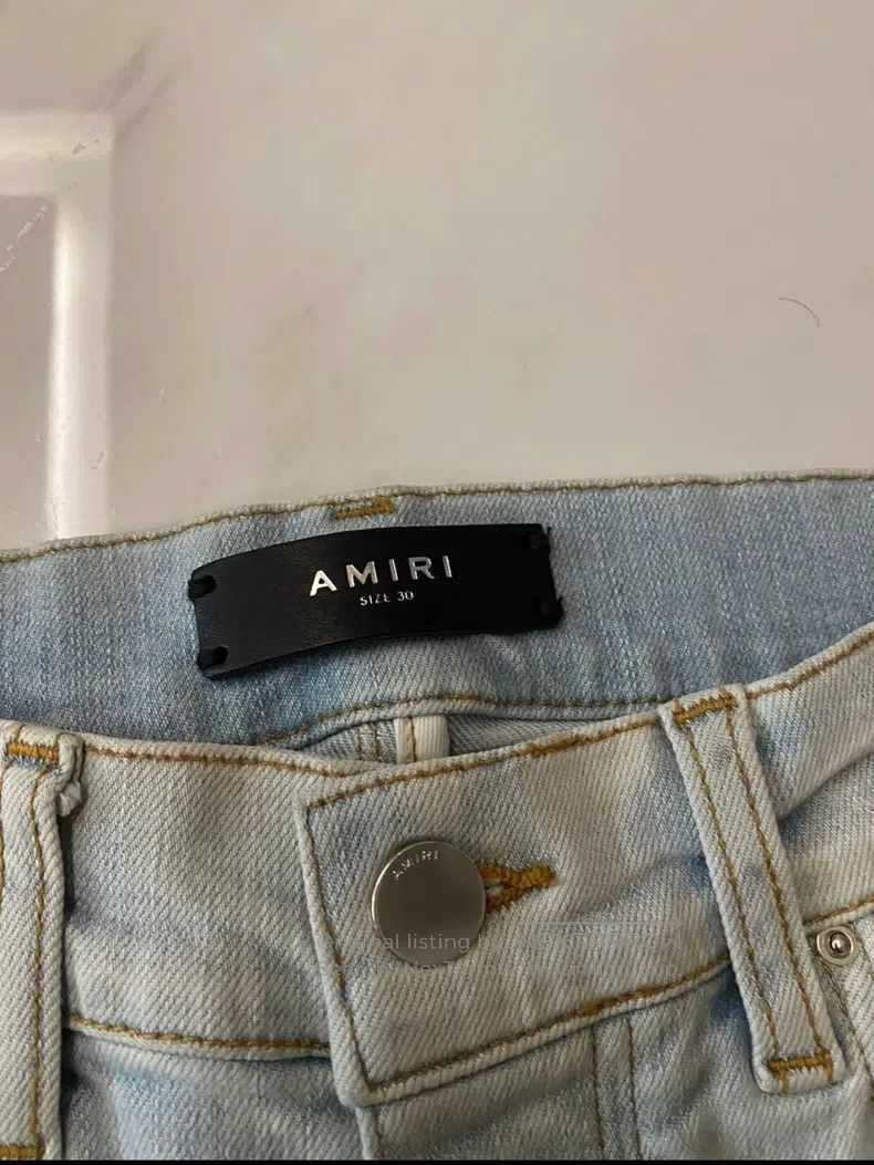 Amiri Amiri Size 30 Dunked Cinnamon Blue Jeans Size US 30 / EU 46 - 2 Thumbnail