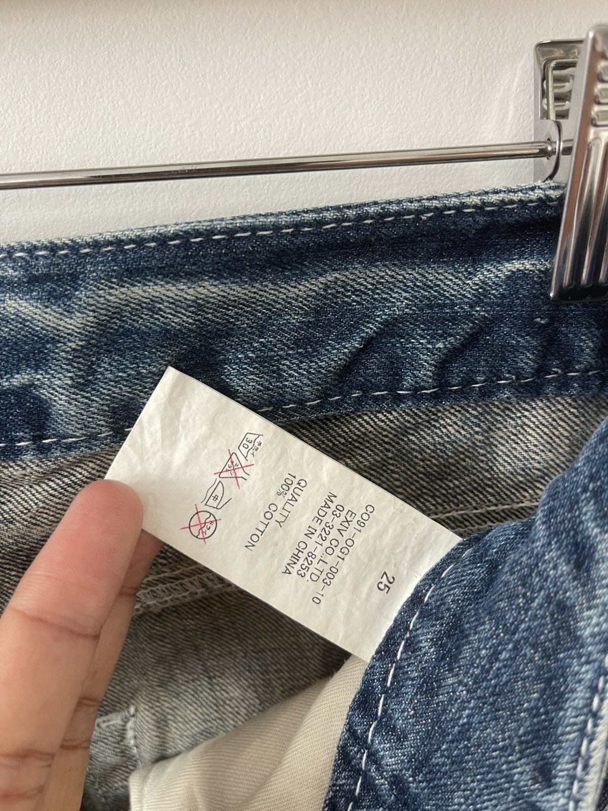 Japanese Brand Rare Vintage CO & LU Spell Out Paint Splatter Style Size US 28 / EU 44 - 8 Thumbnail