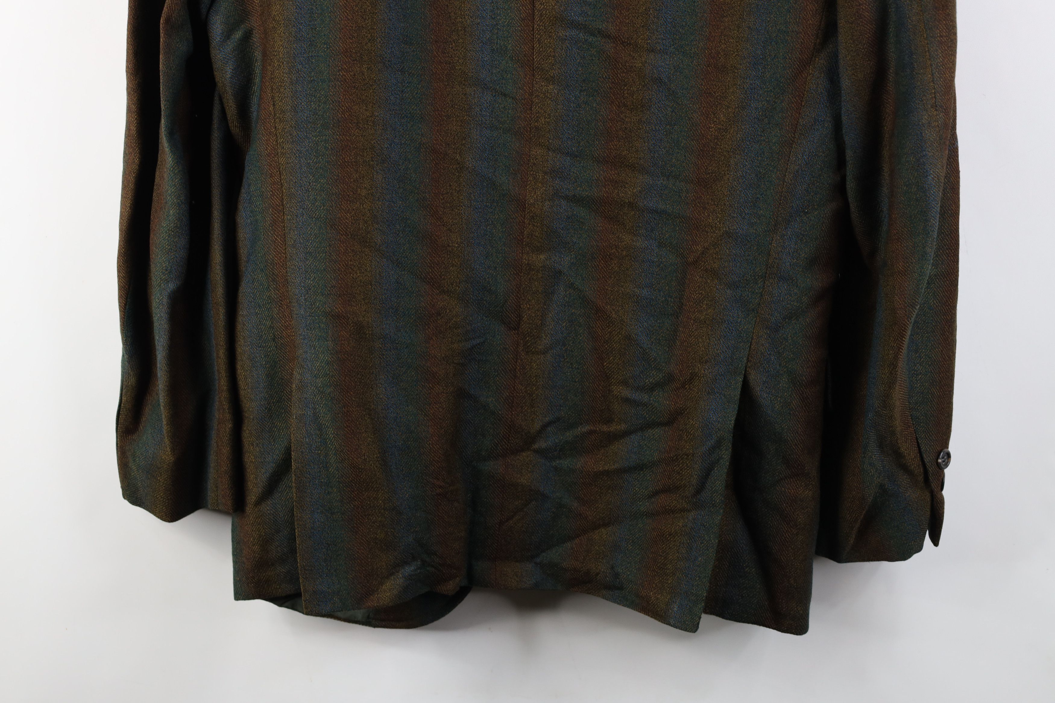 Vintage Vintage 50s Streetwear Striped Wool Blazer Suit Jacket USA Size US L / EU 52-54 / 3 - 16 Thumbnail
