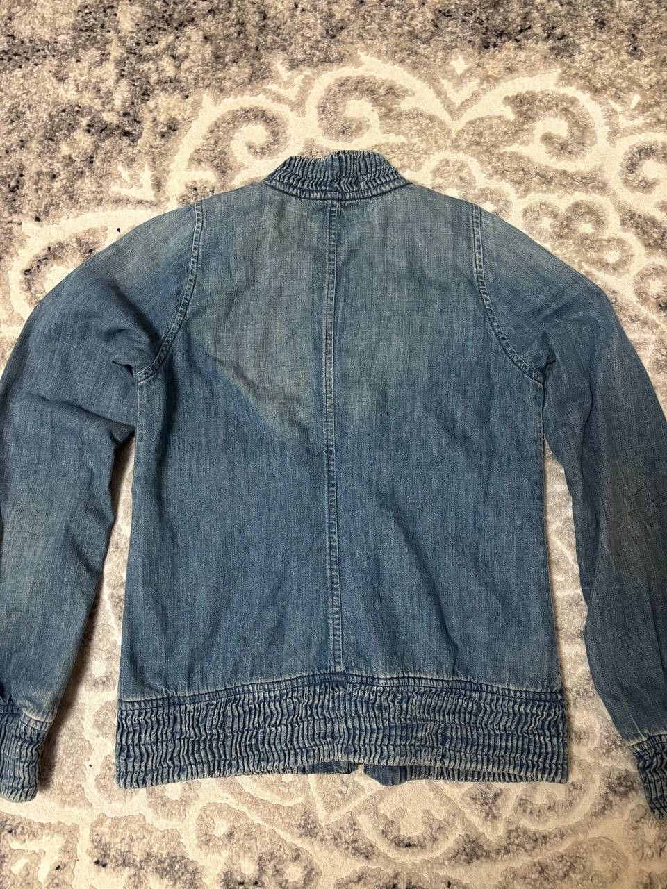 Diesel Diesel Made in Italy Vintage Denim Bomber Jacket - Small Size US S / EU 44-46 / 1 - 7 Thumbnail