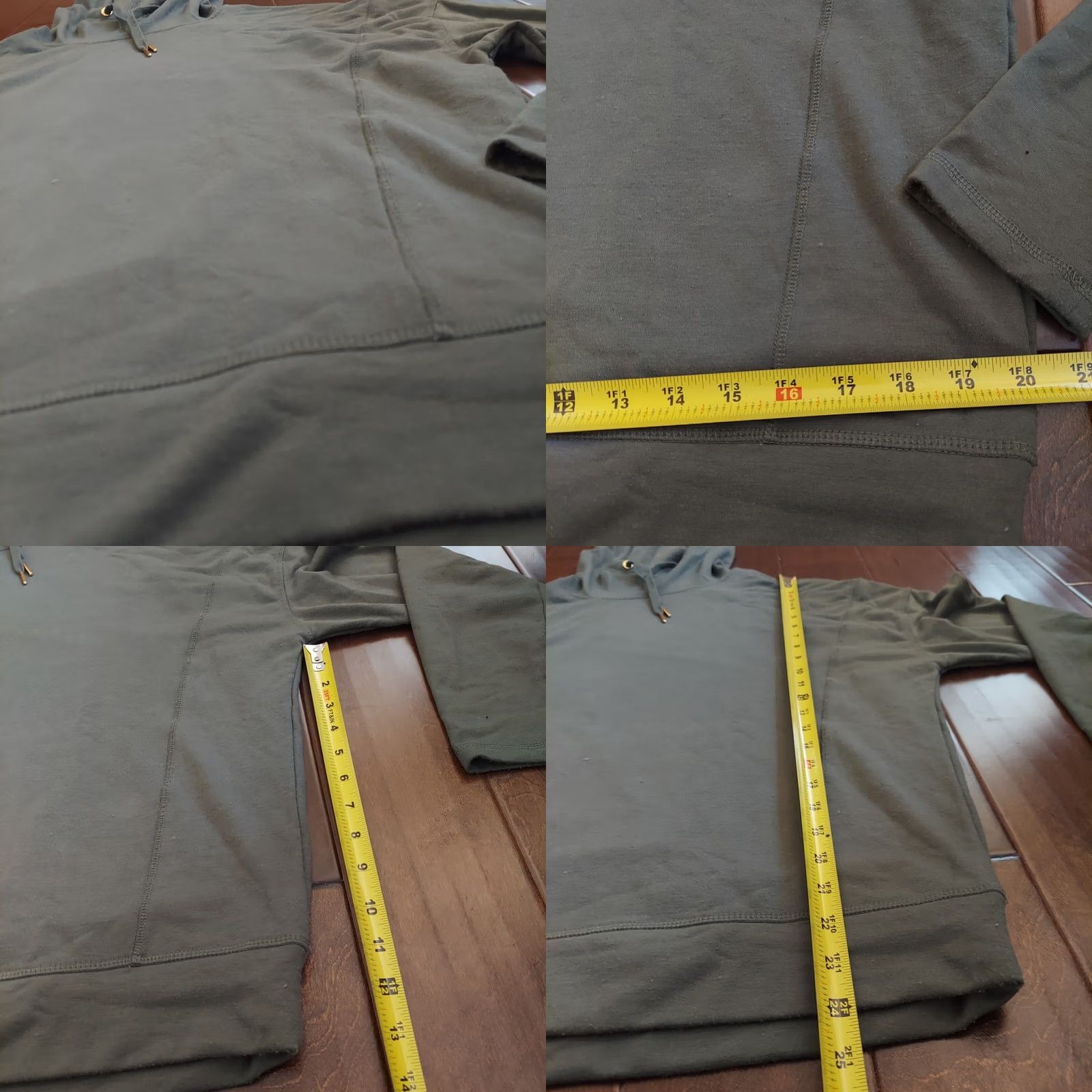 Jockey Jockey Womens Green Long Sleeve Drawstring Hoodie - Size L Size L / US 10 / IT 46 - 8 Thumbnail