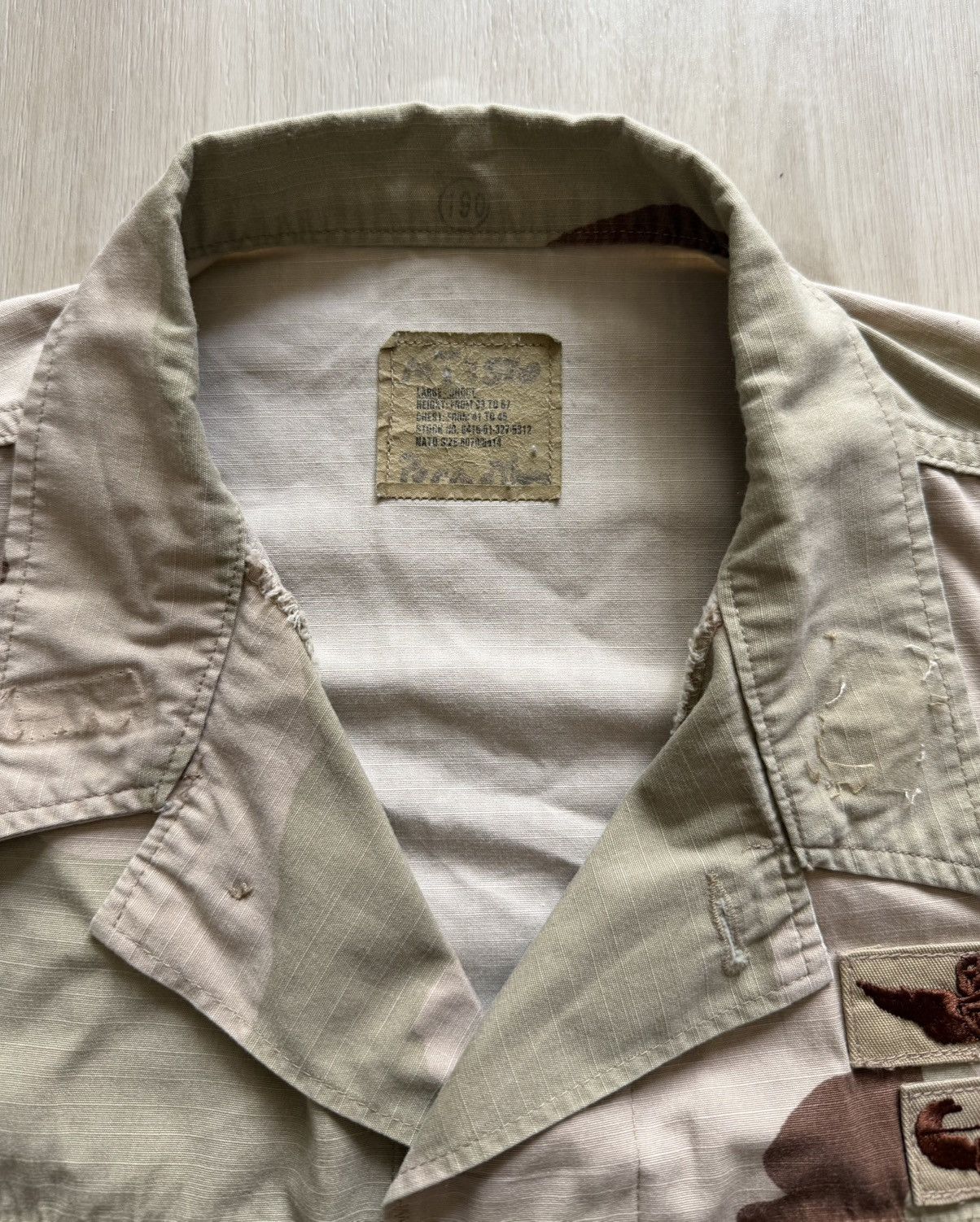Vintage Y2K Military Airborne Desert Camo Jacket & Pants w/ Sz L Size US L / EU 52-54 / 3 - 3 Thumbnail