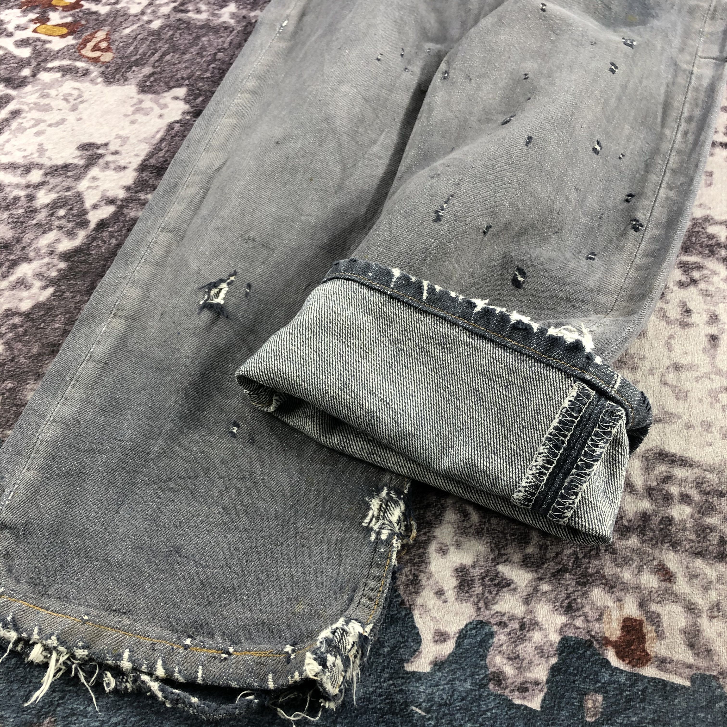 Levi's × Vintage Vintage 90s Levis 501 Ripped Jeans-JM2482 Size US 30 / EU 46 - 9 Thumbnail
