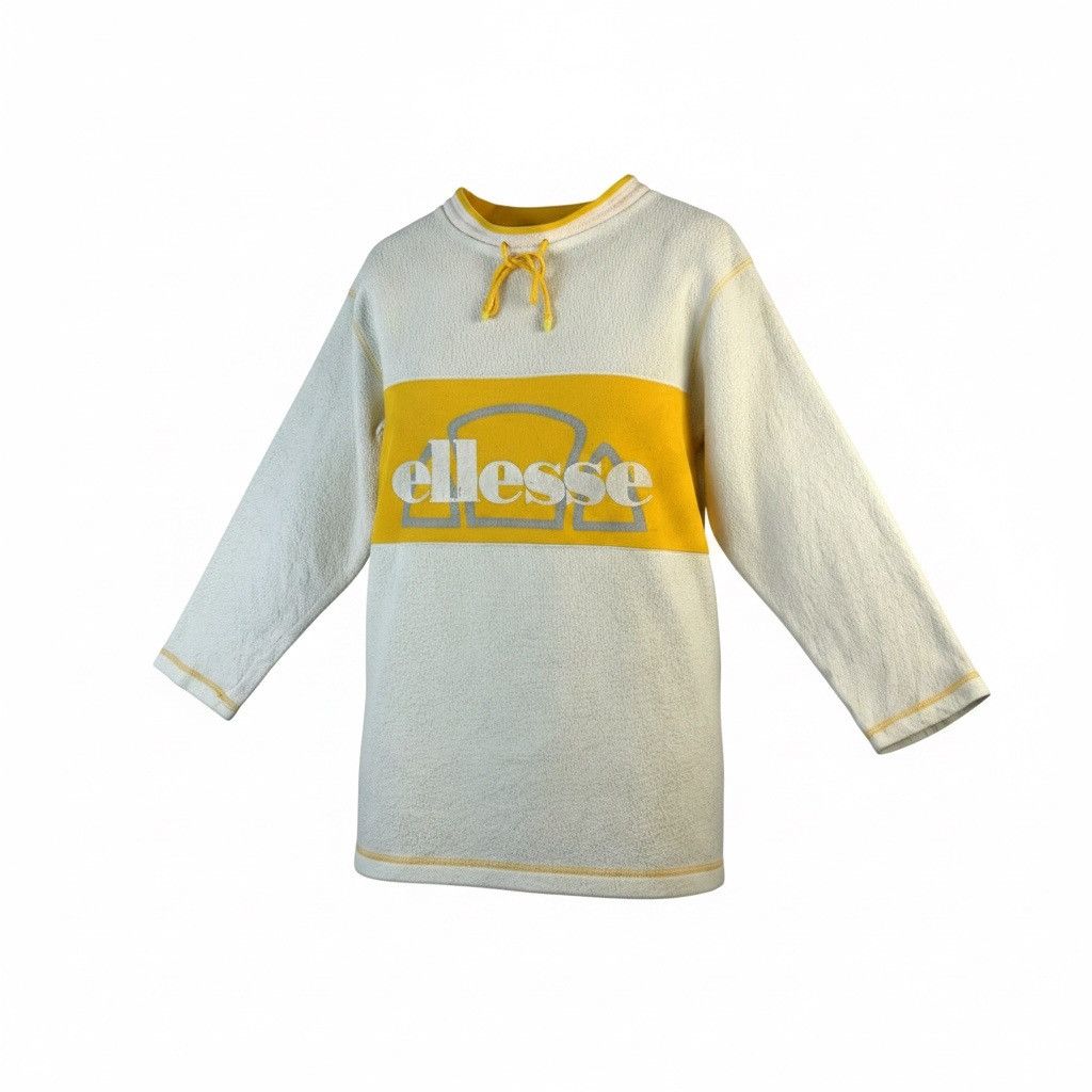 Ellesse VINTAGE 70s-80s ELLESE SPELL OUT LONG SLEEVE FLEECE SWEATER Size US L / EU 52-54 / 3 - 1 Thumbnail