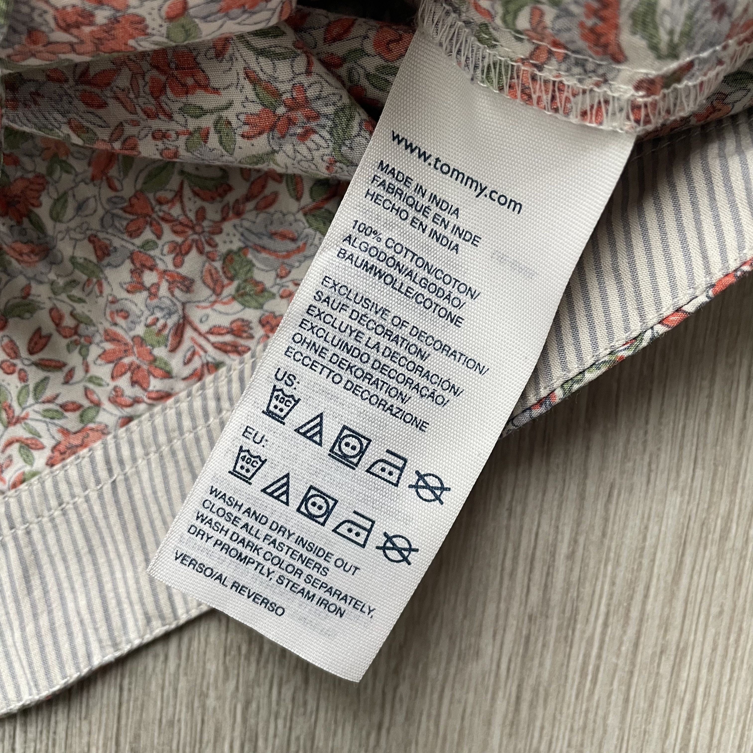 Tommy Hilfiger Tommy Hilfiger Floral Cotton Shirt Dress Roll-Tab Sleeve S Size S / US 4 / IT 40 - 4 Thumbnail