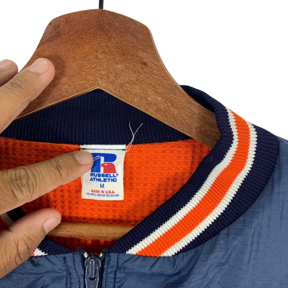 NBA × NFL × Vintage VINTAGE 90s CLEMSON TIGERS SPORTSWEAR LIGHT ZIPPER JACKET Size US M / EU 48-50 / 2 - 6 Thumbnail