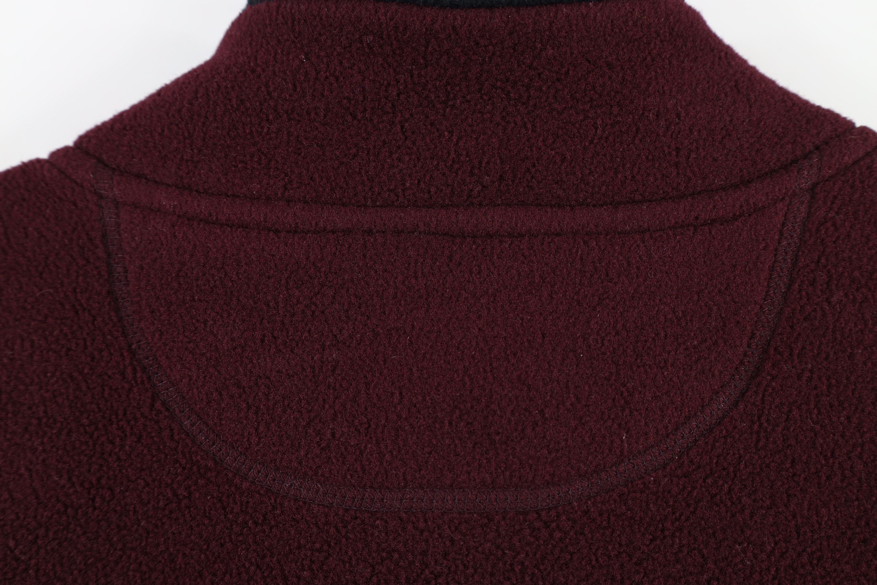 Champion × Vintage Vintage 90s Champion Logo Full Zip Fleece Vest Jacket Maroon Size US L / EU 52-54 / 3 - 10 Thumbnail