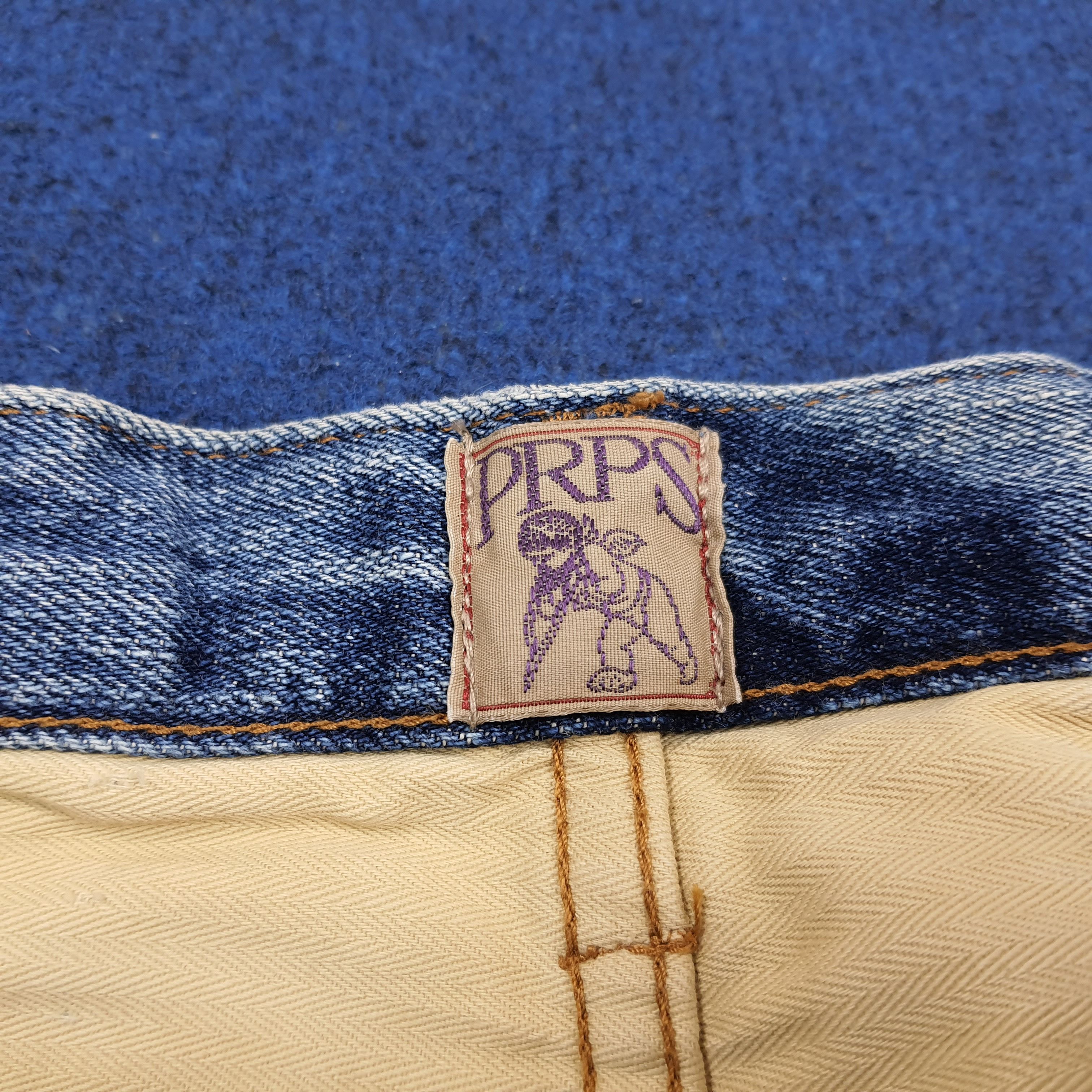 Prps Vintage PRPS Selvedge Camo Pocket Distressed Jeans C297N16 Size US 31 - 9 Thumbnail