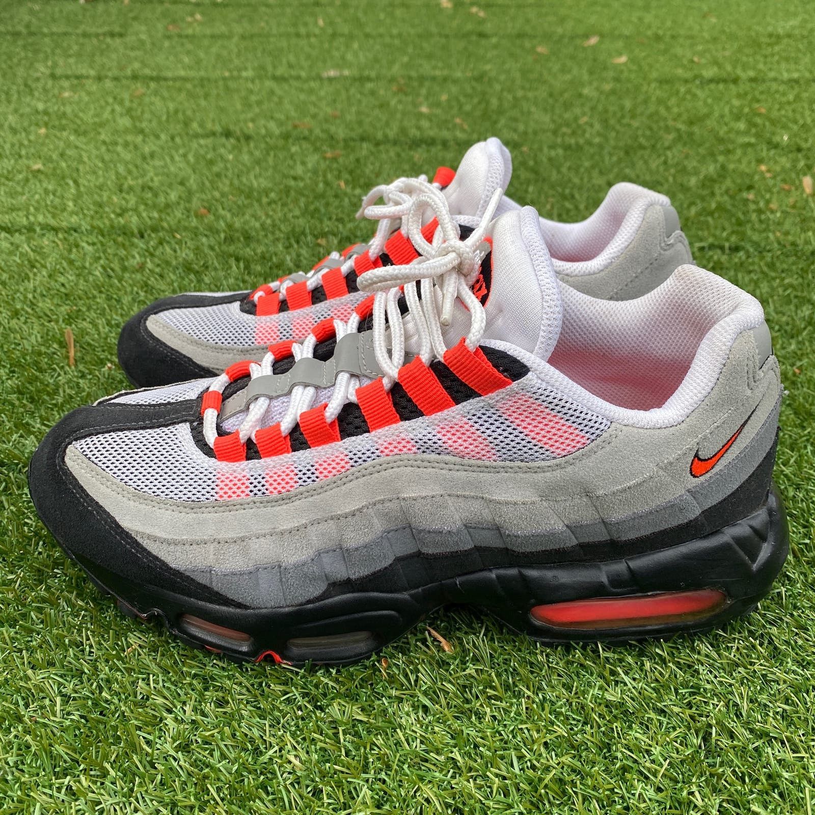 image of Nike Air Max 95 Solar Red 2011 609048-106 Shoes in Grey, Men's