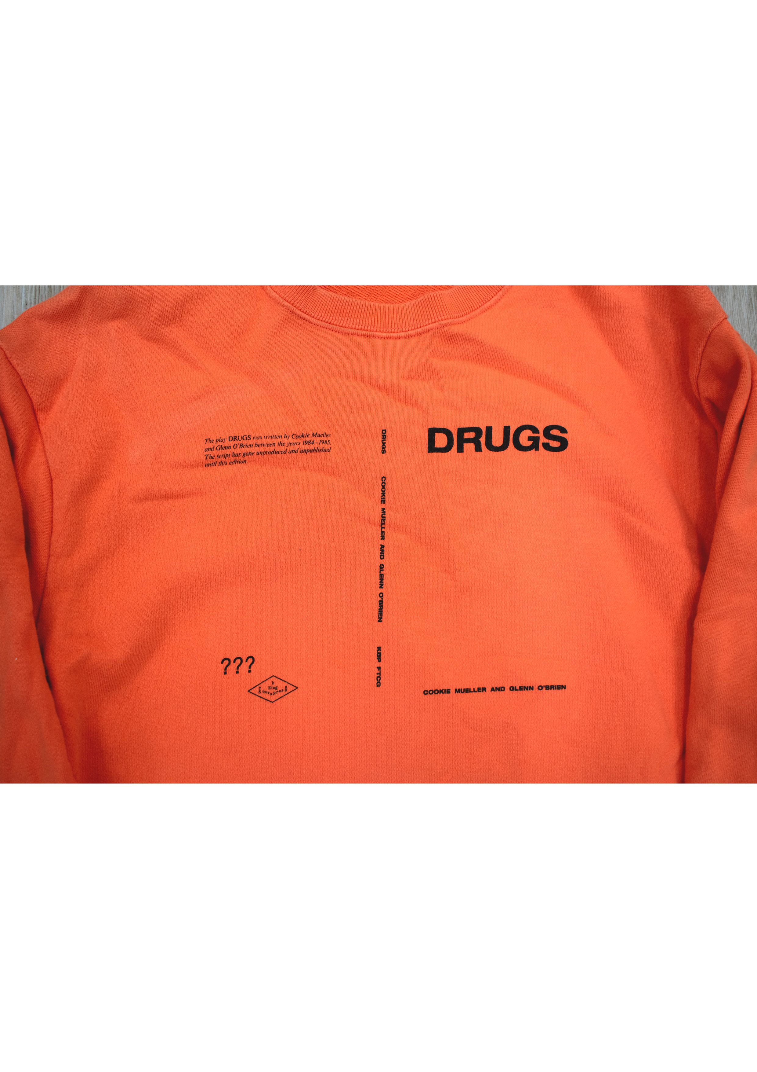 Raf Simons Raf Simons Orange Drugs Regular Fit Sweatshirt Size US XL / EU 56 / 4 - 8 Thumbnail