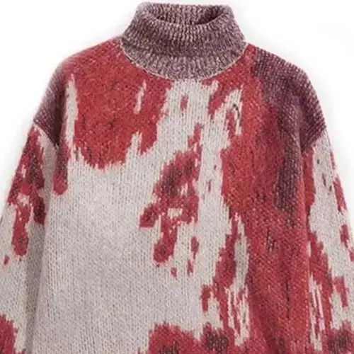 Japanese Brand × Vintage Men's loose sweater with graffiti y2k Size US M / EU 48-50 / 2 - 4 Thumbnail