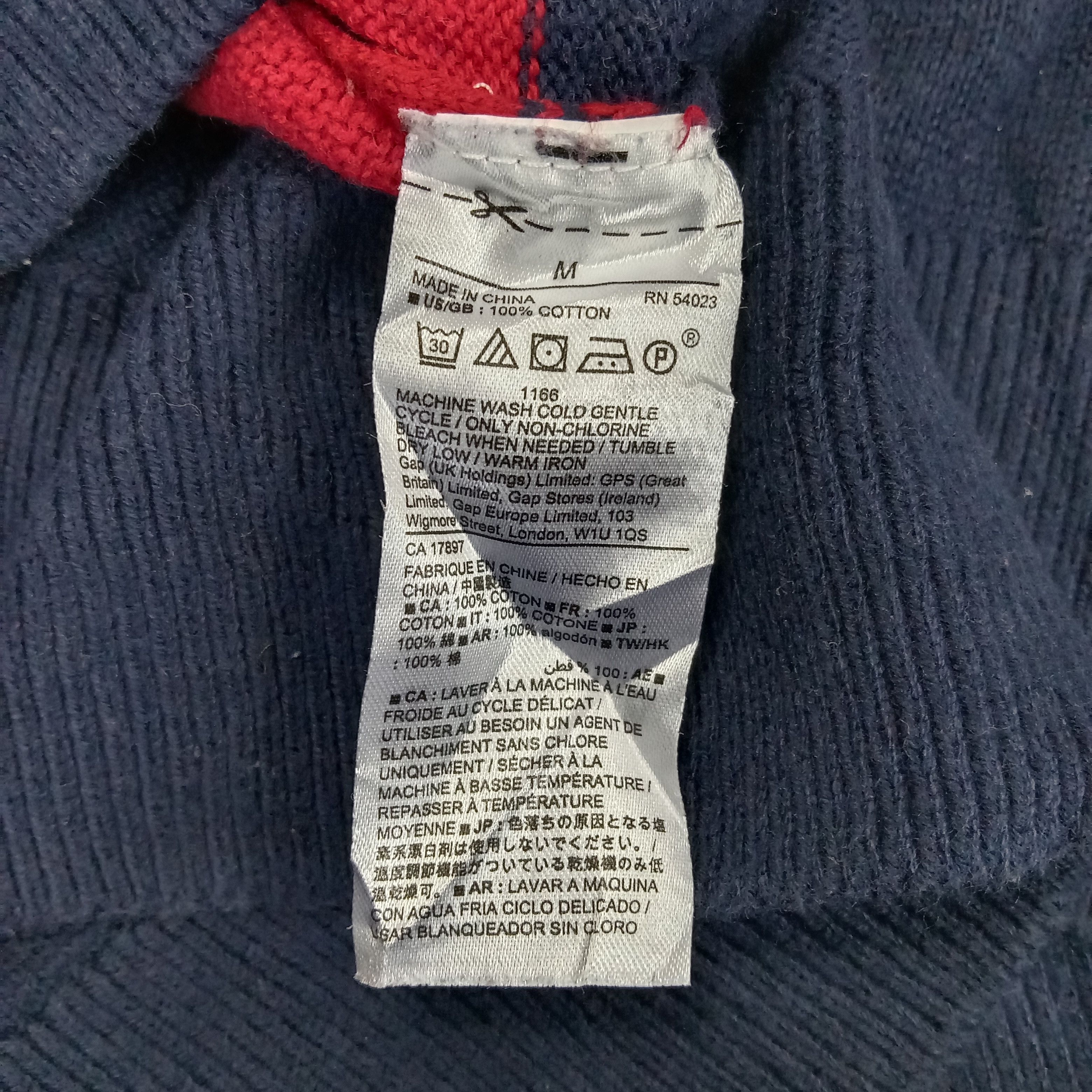 Gap × Vintage Gap American Style Stripe Design Knitwear Sweater Size M / US 6-8 / IT 42-44 - 4 Thumbnail