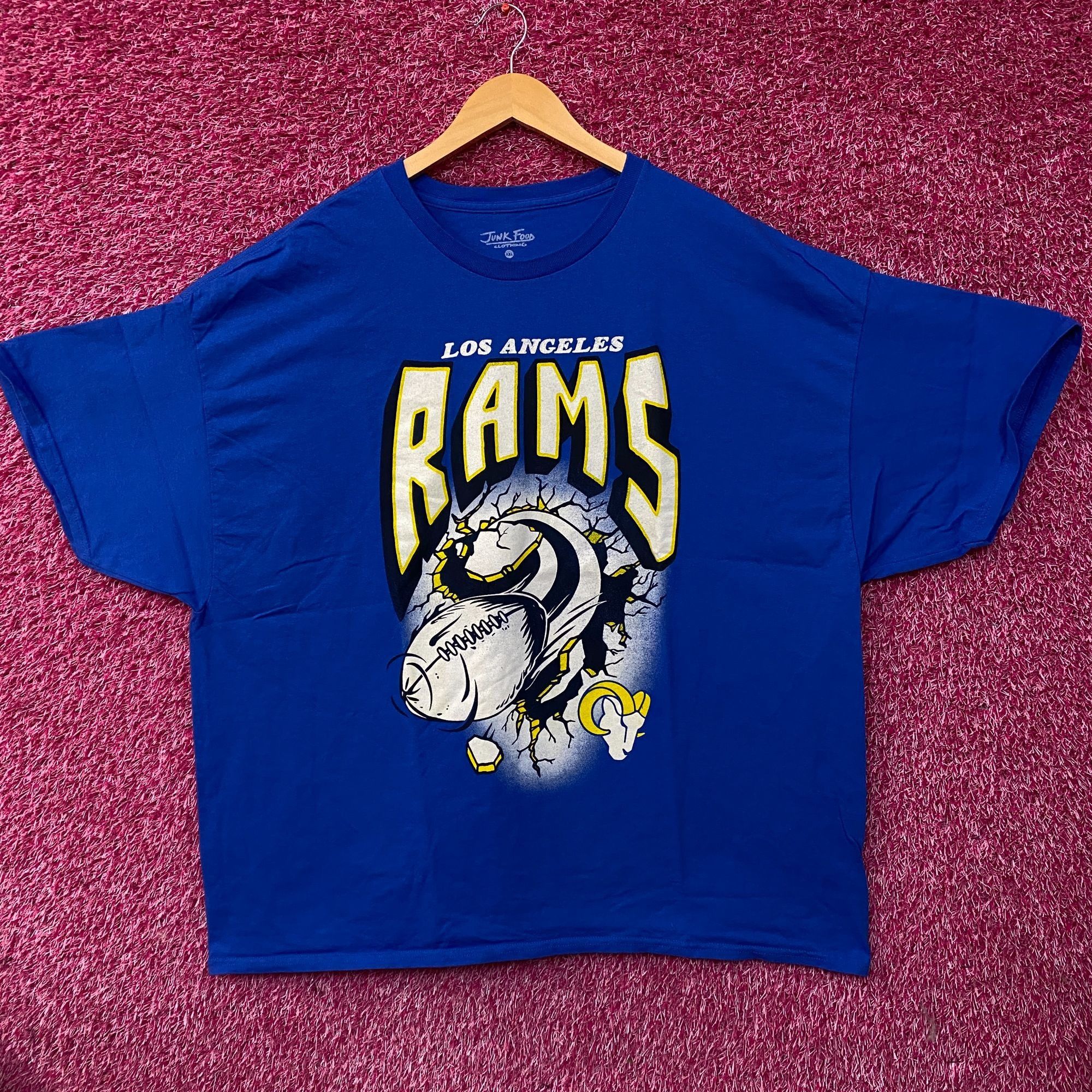 Junk Food Junk Food NFL Los Angeles Rams Break Through T-Shirt 2XL Size US XXL / EU 58 / 5 - 1 Thumbnail