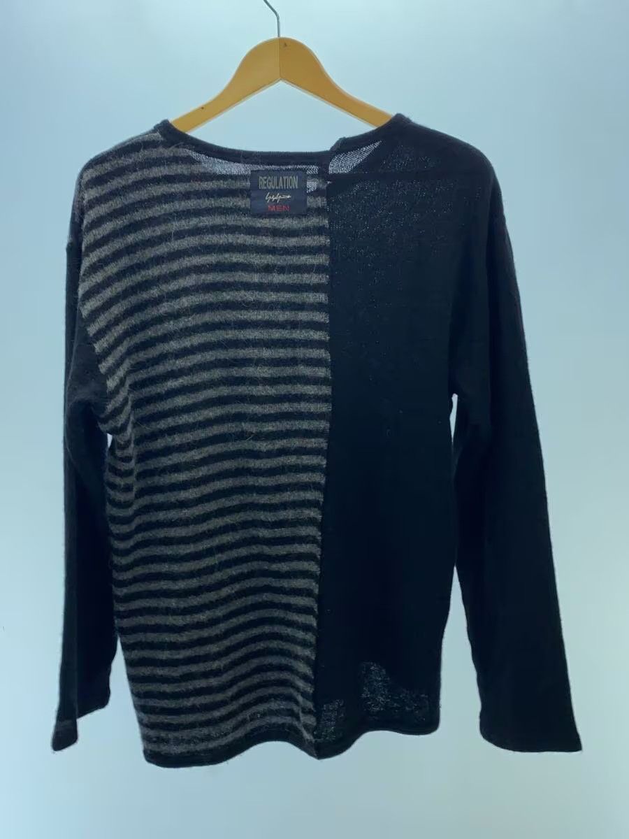 Yohji Yamamoto Reconstructed Striped Wool Knit Sweater Size US L / EU 52-54 / 3 - 2 Thumbnail