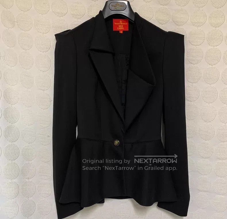 Vivienne Westwood Vivienne Westwood Wool Rare Enamel Irregular Jacket Size XS / US 0-2 / IT 36-38 - 3 Thumbnail
