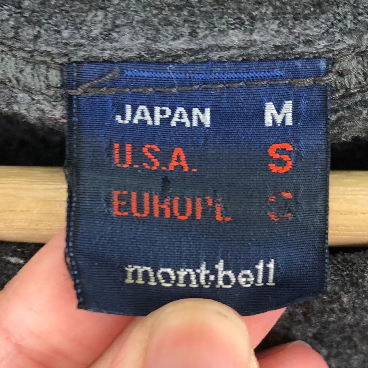 Montbell Vtg MONTBELL JAPAN x POLARTEC Fabric Gray Sweater Pullover Size US XL / EU 56 / 4 - 6 Thumbnail