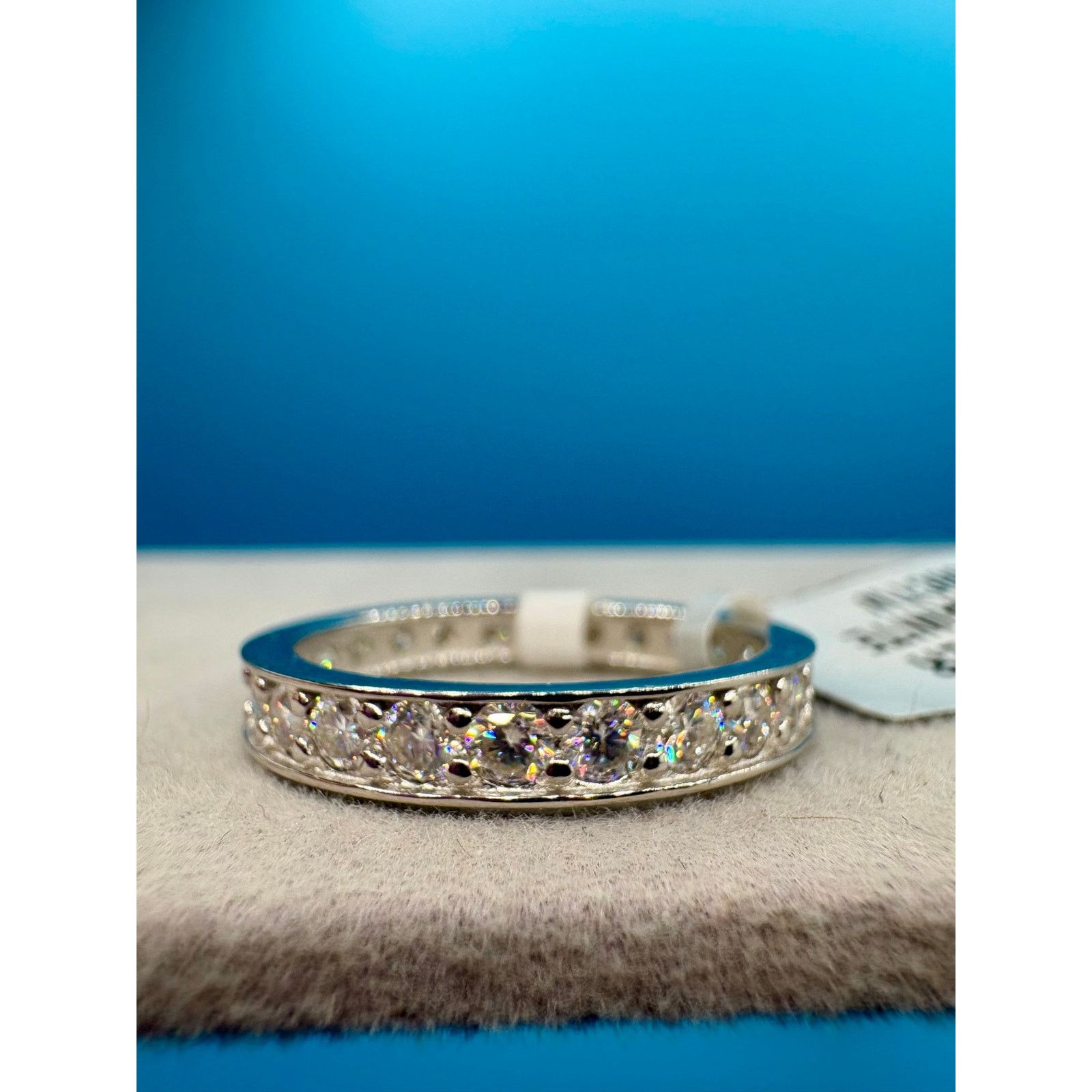 Jewelry NWT - Men's 3CTW Moissanite Eternity Band Ring - Size 12 Size ONE SIZE - 7 Thumbnail