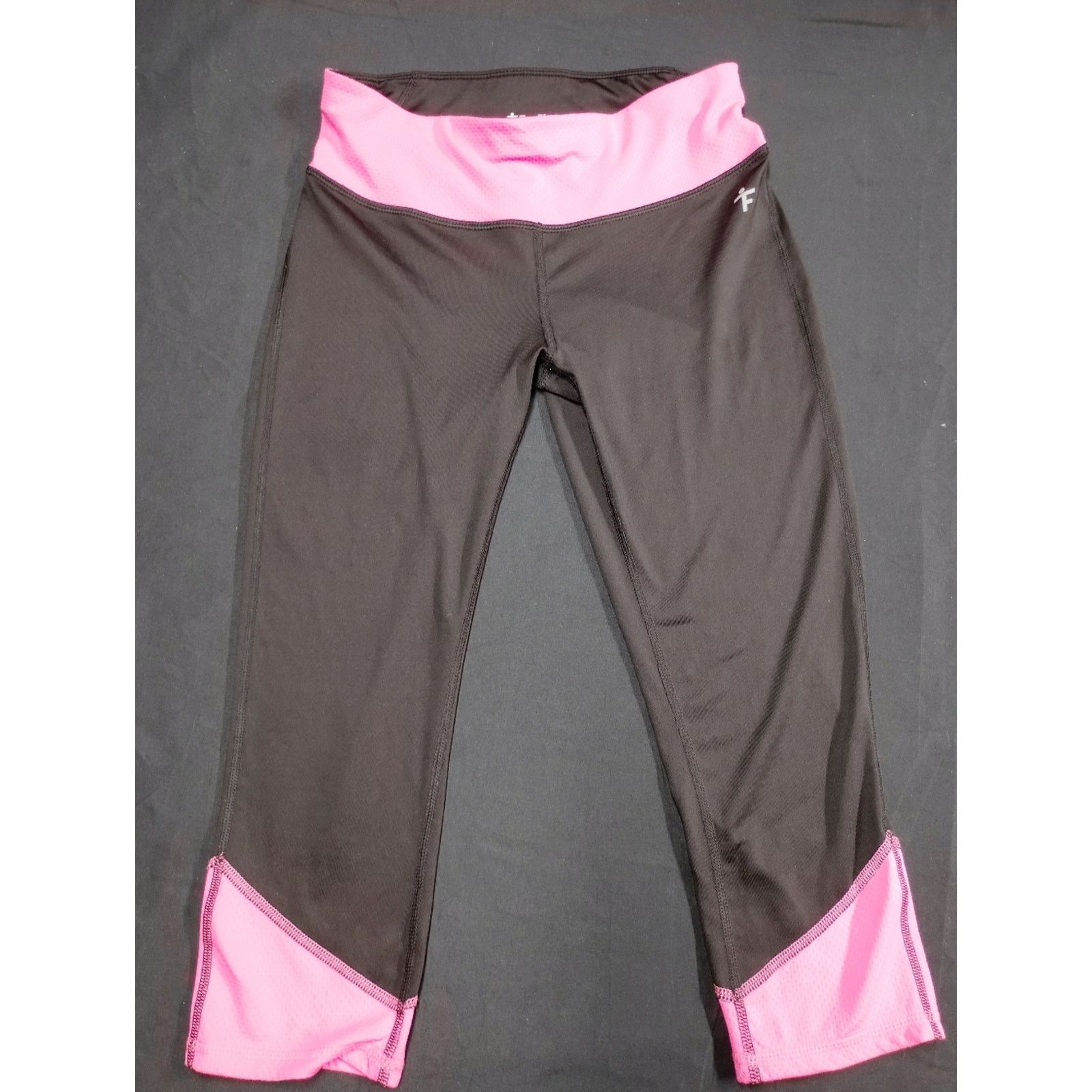 TRUKFIT Women’s Black & Pink Performance Leggings Size 23" - 1 Thumbnail