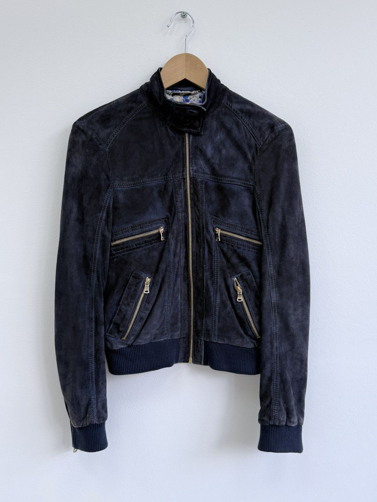 Dolce & Gabbana Dolce & Gabbana Lamb Suede Leather Jacket Size M / US 6-8 / IT 42-44 - 1 Thumbnail