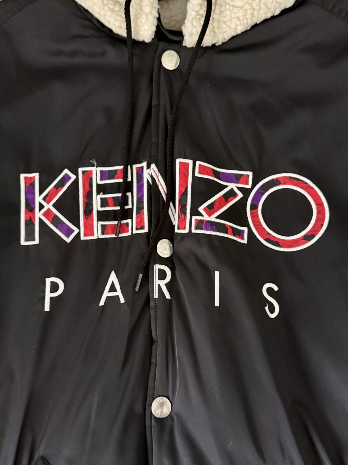 Kenzo ($500+ MSRP) Kenzo Paris - Black Shearling Jacket Size US L / EU 52-54 / 3 - 5 Thumbnail