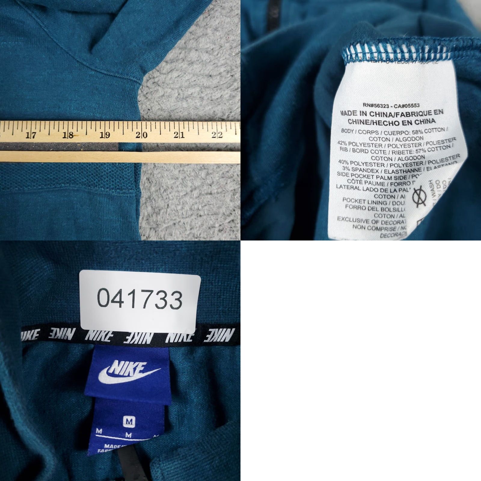 Nike Nike Track Jacket Womens Medium Blue Full Zip Activewear Size M / US 6-8 / IT 42-44 - 8 Thumbnail