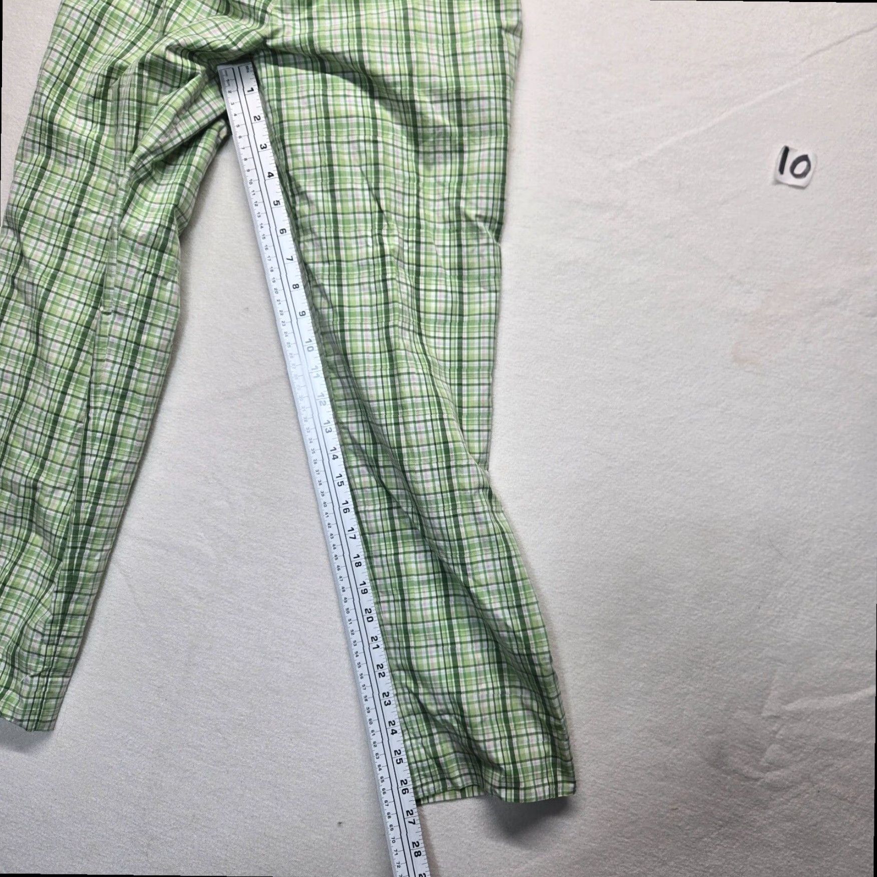 Brooks Brothers Brooks Brothers Women's Green Plaid Chino Flat Front Zipper Pants 4 Size 27" / US 4 / IT 40 - 7 Thumbnail