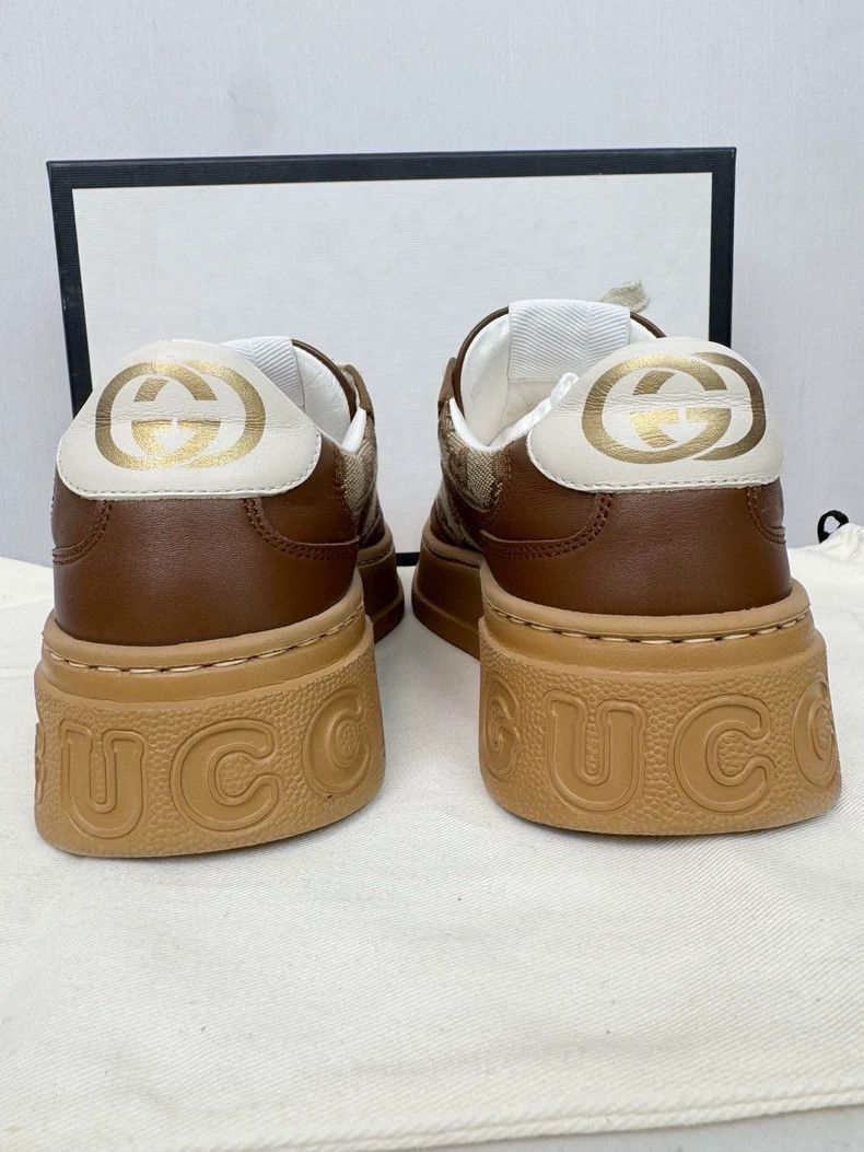 Gucci Gucci Brown Biscuit Sneakers Size 35-2505 Size US 4.5 / IT 34.5 - 5 Thumbnail