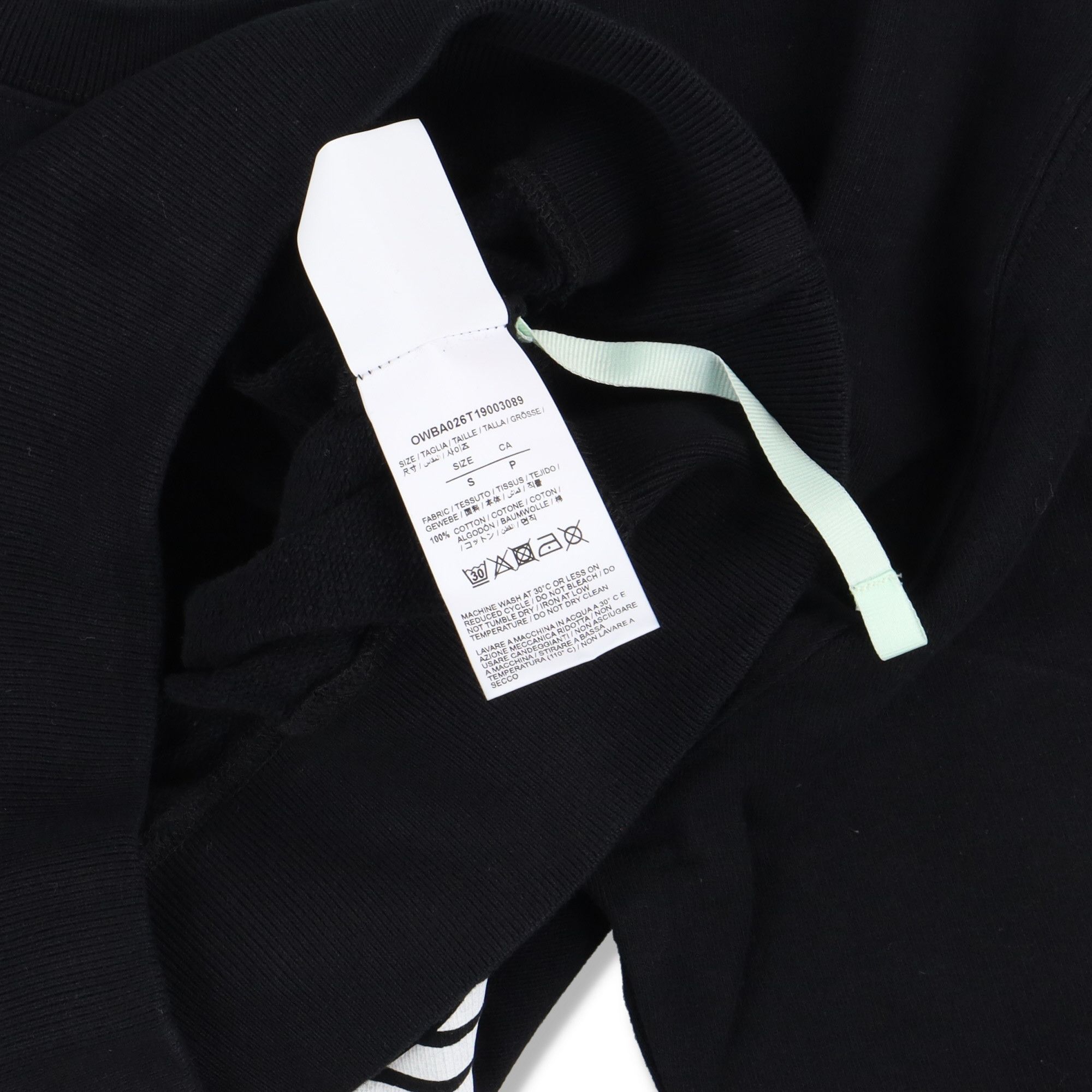 Off-White Black Special Edition Racing Arrows Logo Sweatshirt Size S / US 4 / IT 40 - 4 Thumbnail