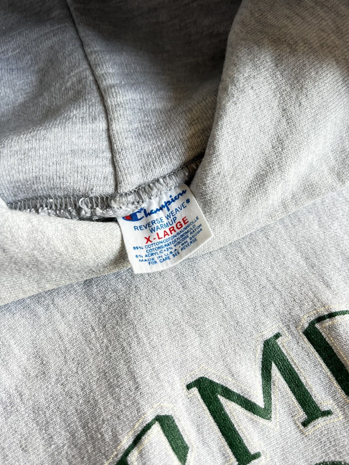 Champion Vintage 80s Champion Reverse Weave Vermont Hoodie Size US XL / EU 56 / 4 - 3 Thumbnail