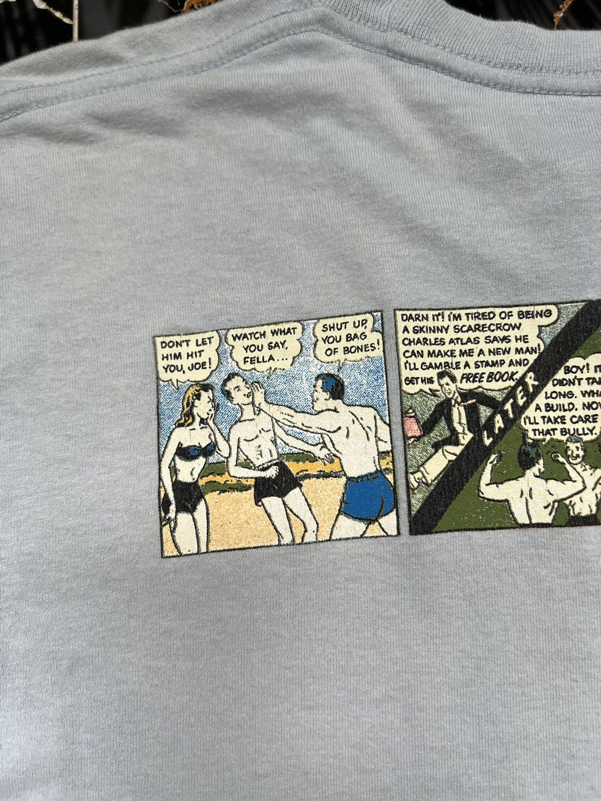 Nike × Vintage 90's NIKE COMICS HEY SKINNY RARE Y2K TEE SWOOSH LOGO RETRO Size US S / EU 44-46 / 1 - 10 Thumbnail