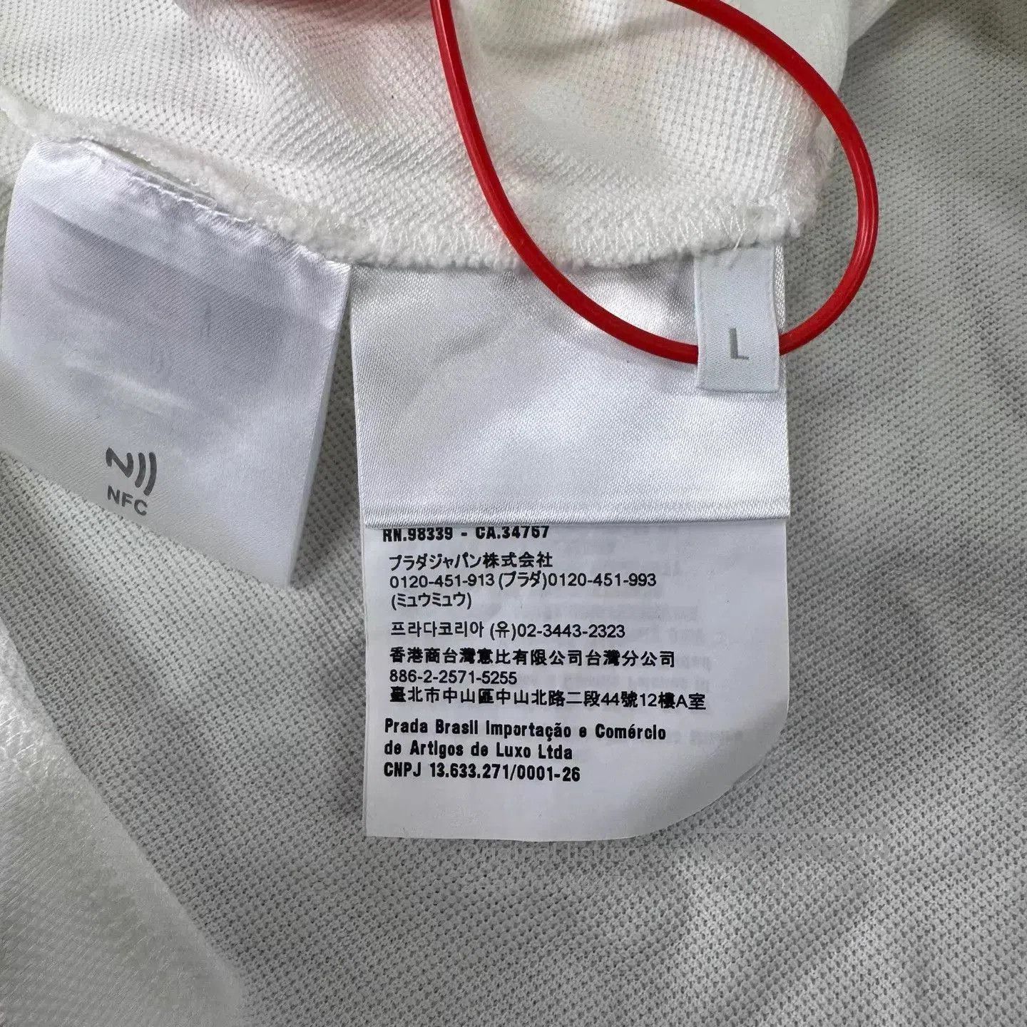 Miu Miu Long Sleeve Polo Shirt in Multi. Size US L / EU 52-54 / 3 - 7 Thumbnail